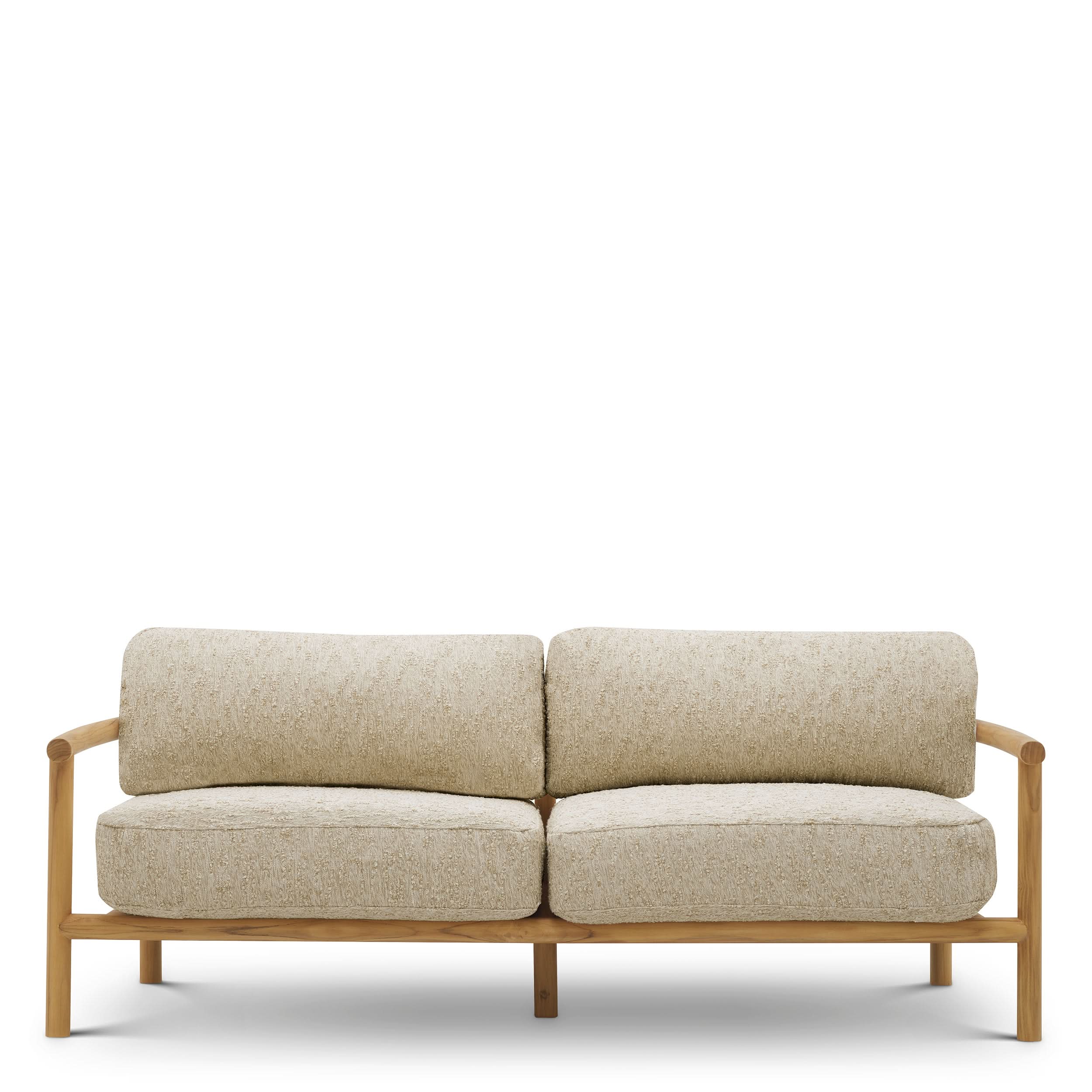 Eichholtz Outdoor Sofa Ombria – Natural Teak | Arden Natural Outdoor Sofa Eichholtz
