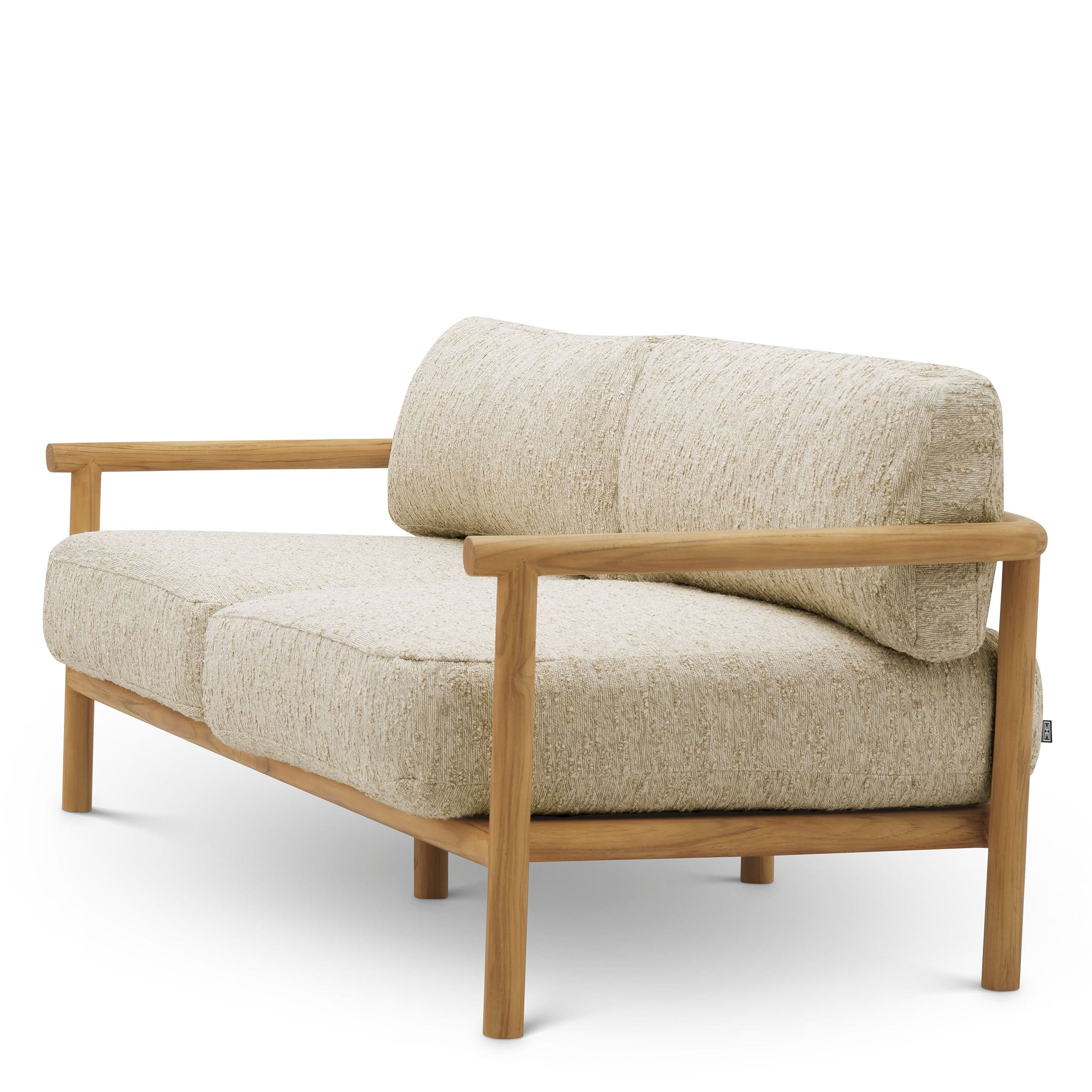 Eichholtz Outdoor Sofa Ombria – Natural Teak | Arden Natural Outdoor Sofa Eichholtz