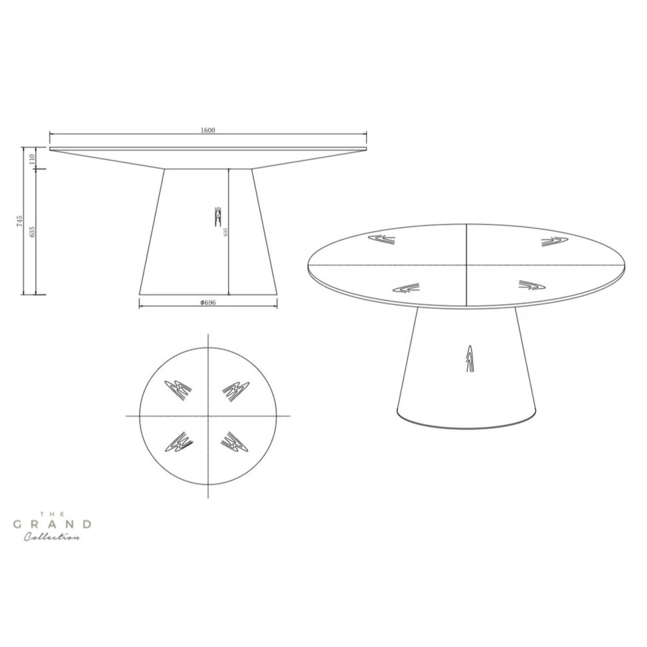 The Grand AMALFI Esstisch rund Esstisch rund The Grand Collection