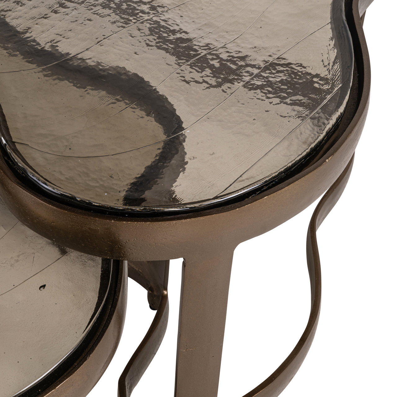 Richmond Interiors – Couchtisch-Set Fairfield Brass Antique (2er-Set) 2er-Set Couchtisch Richmond Interiors