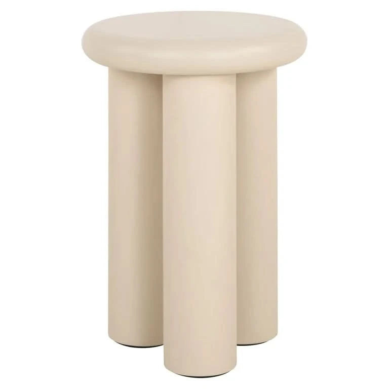 Richmond Interiors Beistelltisch Elbaz – Ø35 cm (Beige) Beistelltisch rund Richmond Interiors