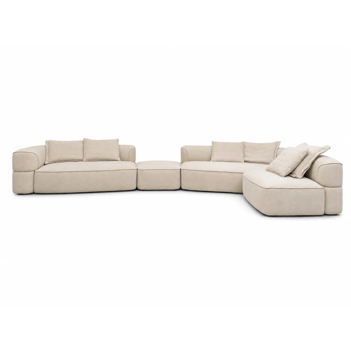 The Grand Collection VALENTINO Ecksofa Rechts – Vivaldi Beige