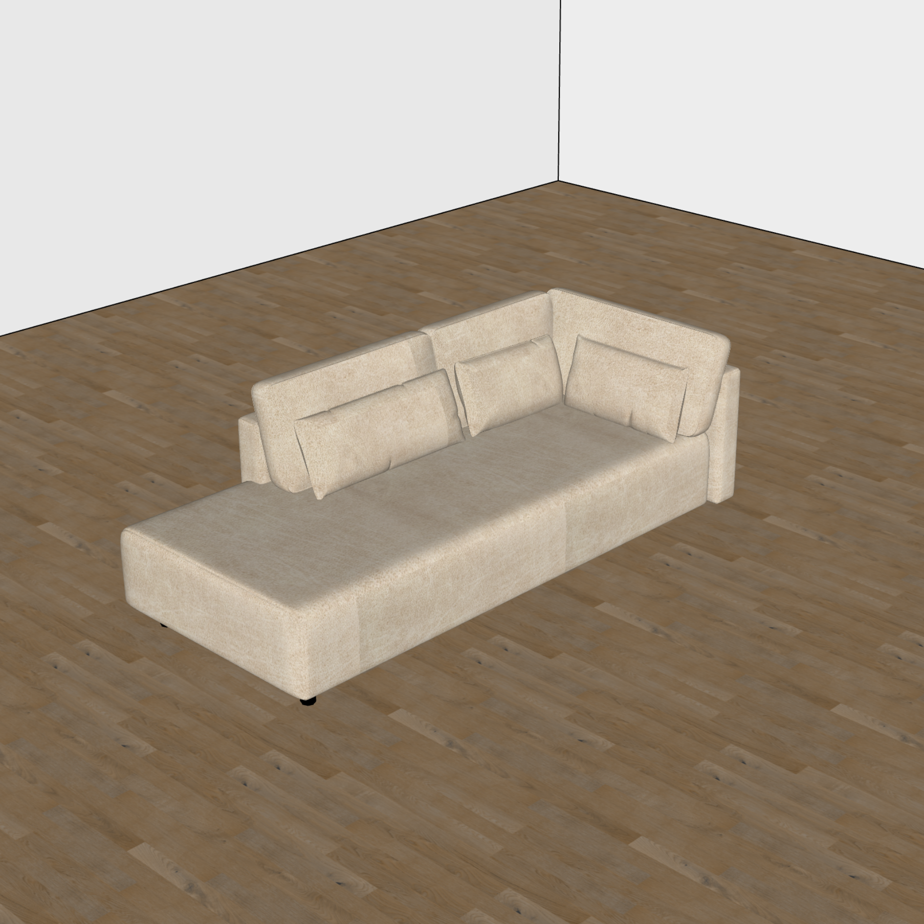 Richmond Interiors Modulsofa Lund – Ottomane links Modul-Sofa Richmond Interiors