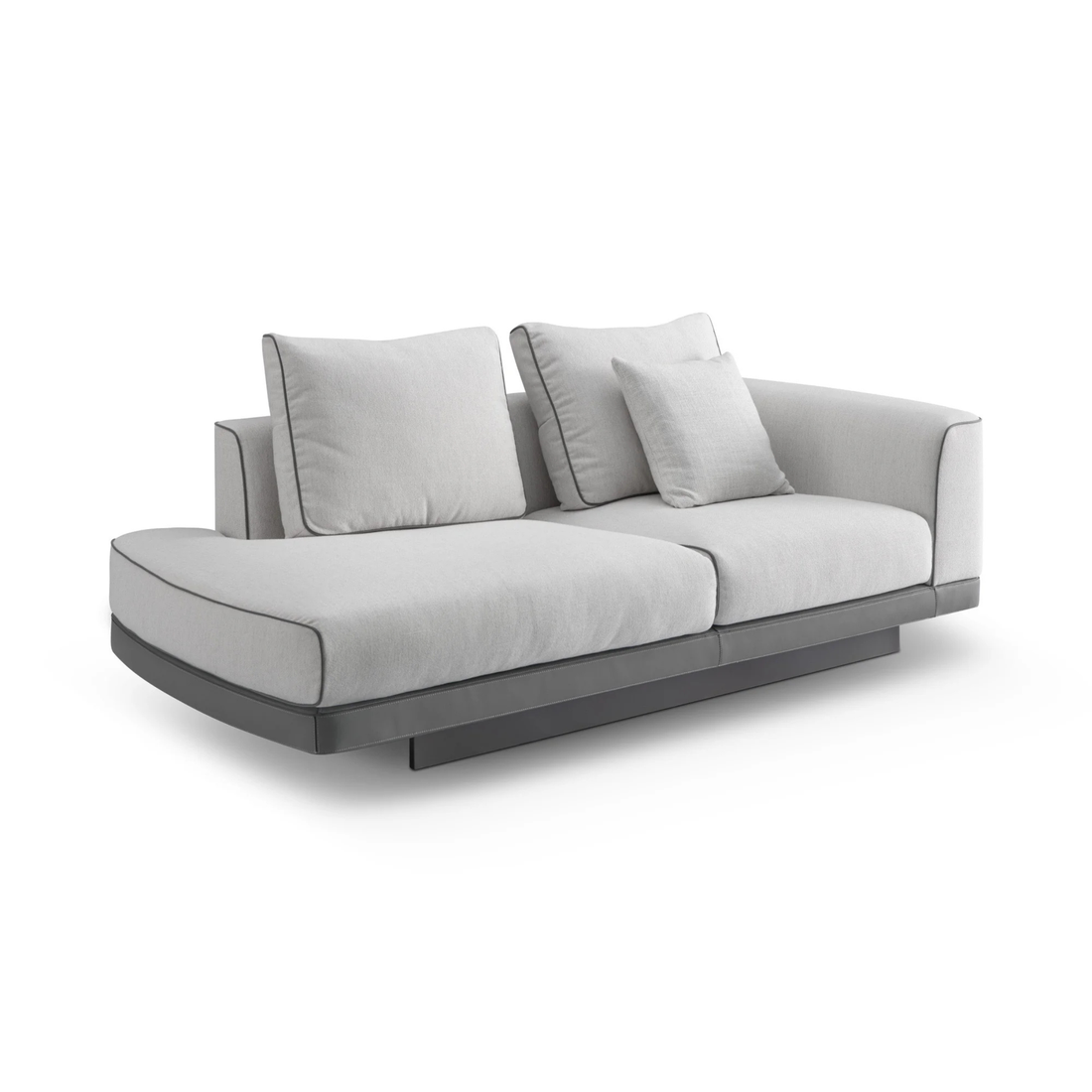 The Grand GREGORIO Chaiselongue – Greige | Taupe Grau