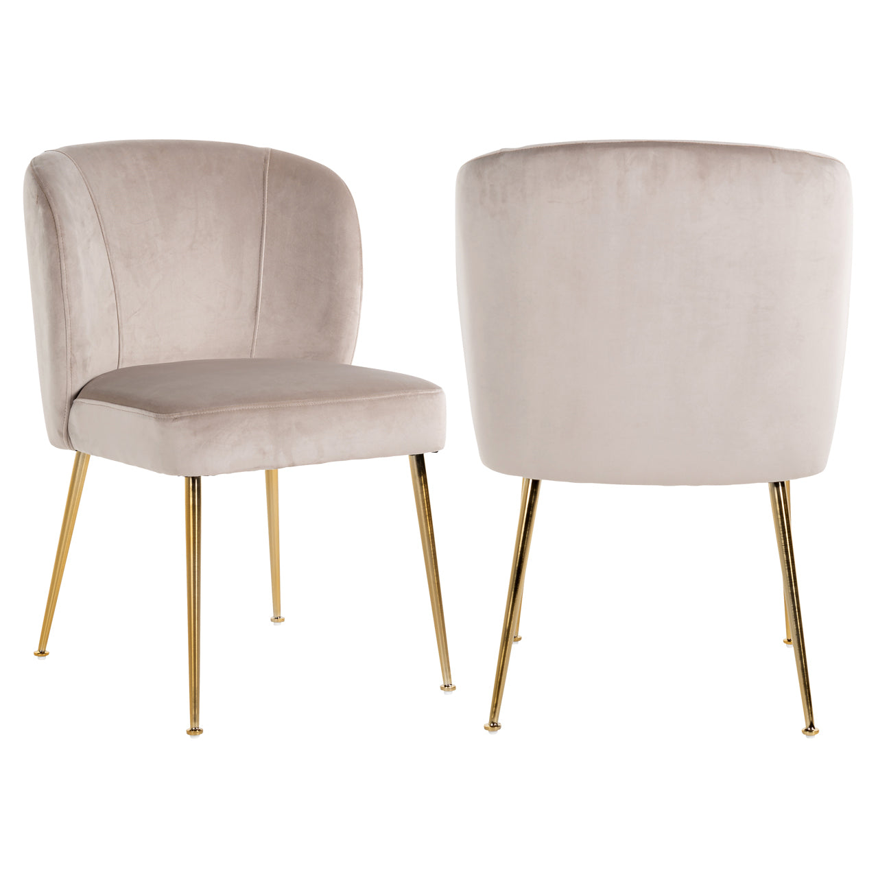 Richmond Interiors Esszimmerstuhl Cannon khaki velvet Esszimmerstuhl Richmond Interiors