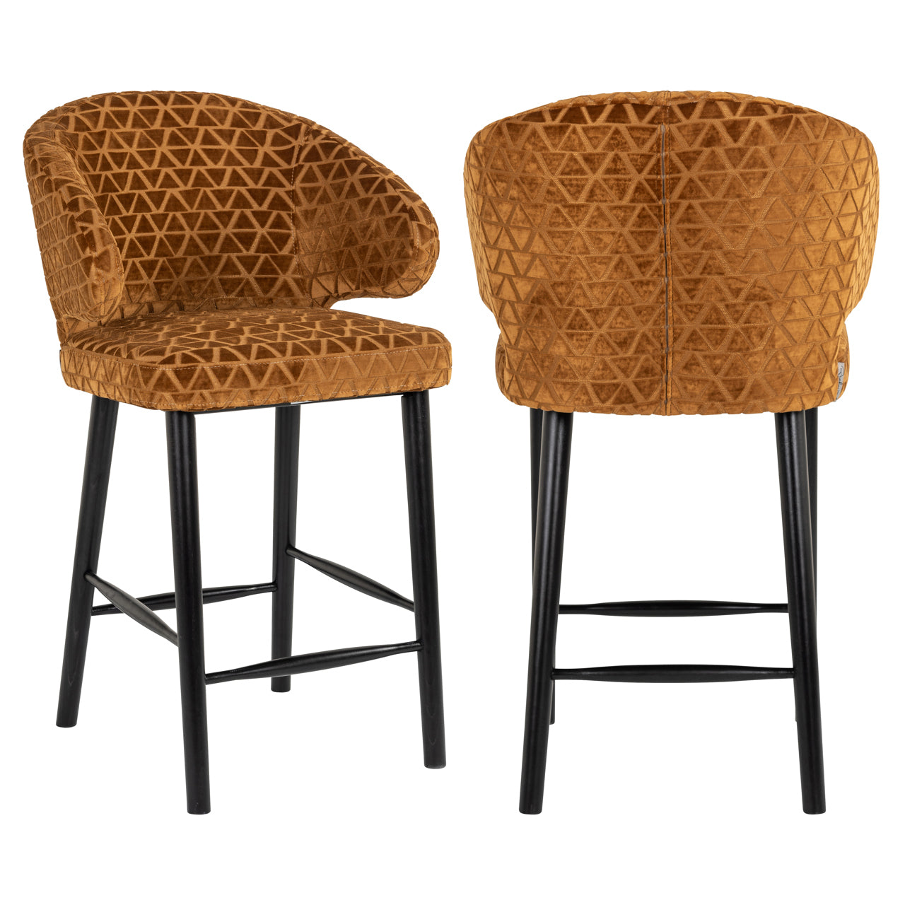 Richmond Interiors Thekenstuhl Indigo customized