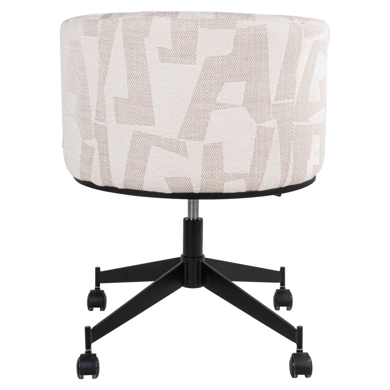 Richmond Interiors Esszimmerstuhl Rochenne beige graffic swivel on wheels Esszimmerstuhl Richmond Interiors