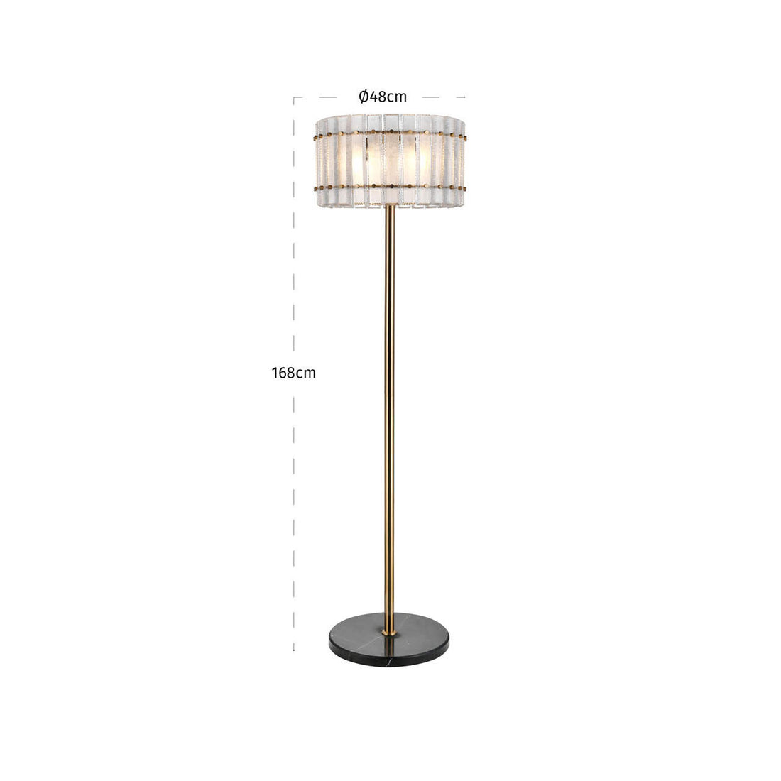 Richmond Interiors Stehlampe Feline brass antique