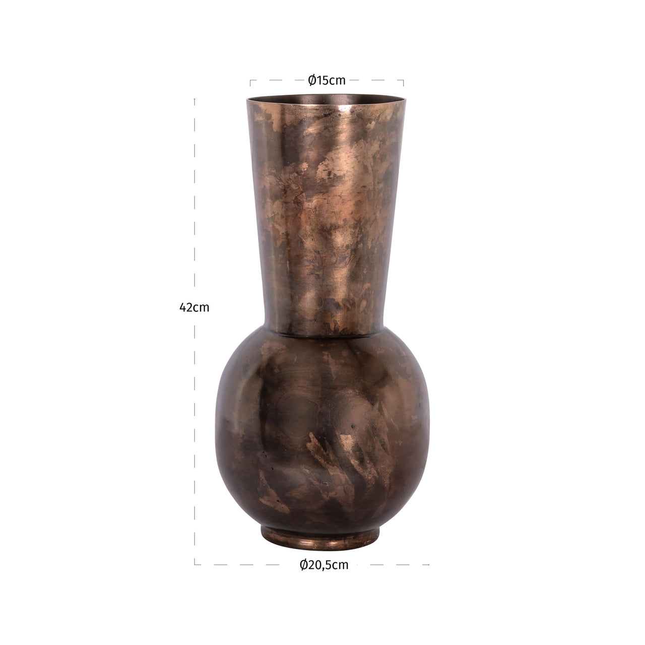 Richmond Interiors Vase Jolise copper small