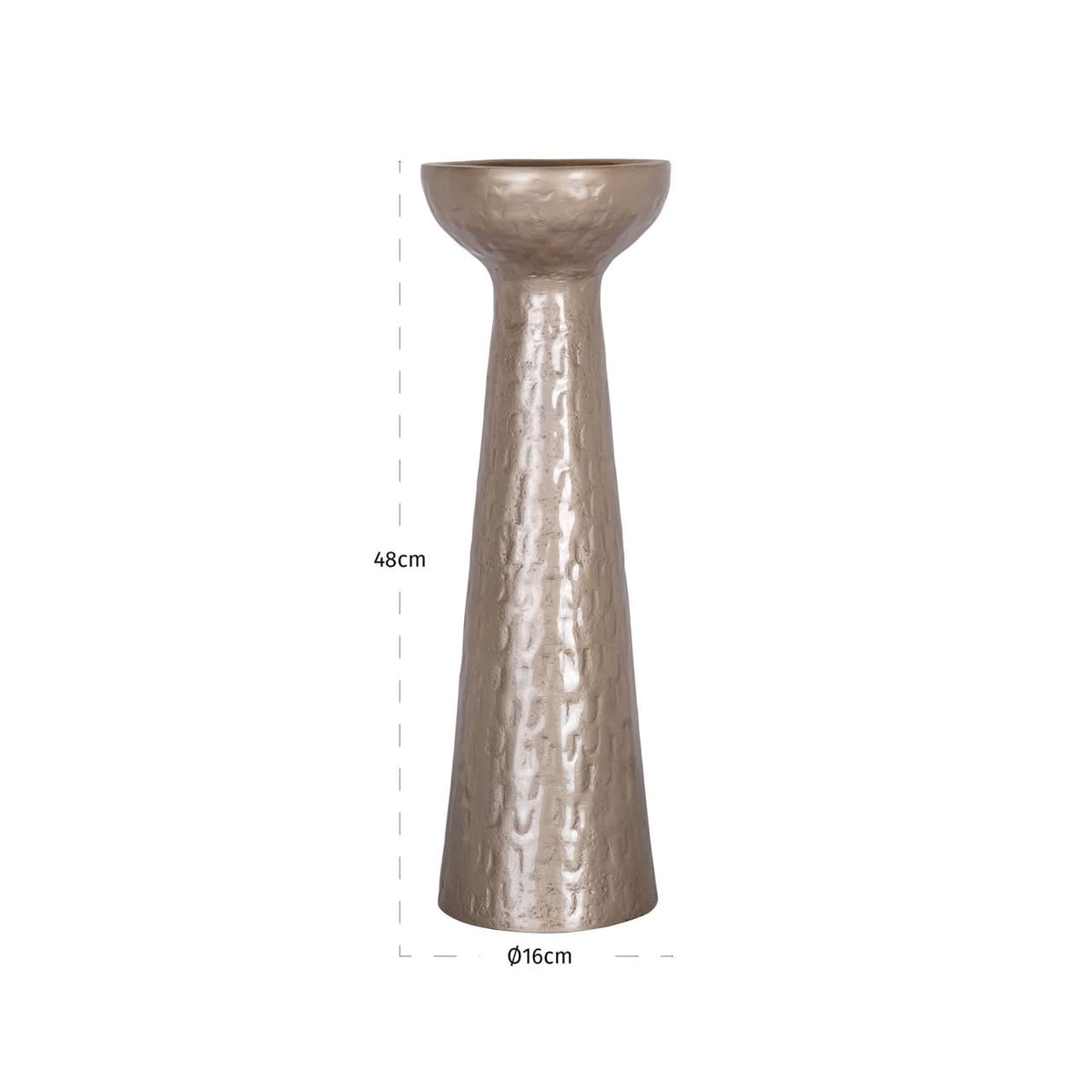 Richmond Interiors Kerzenhalter Juana beige large Richmond Interiors
