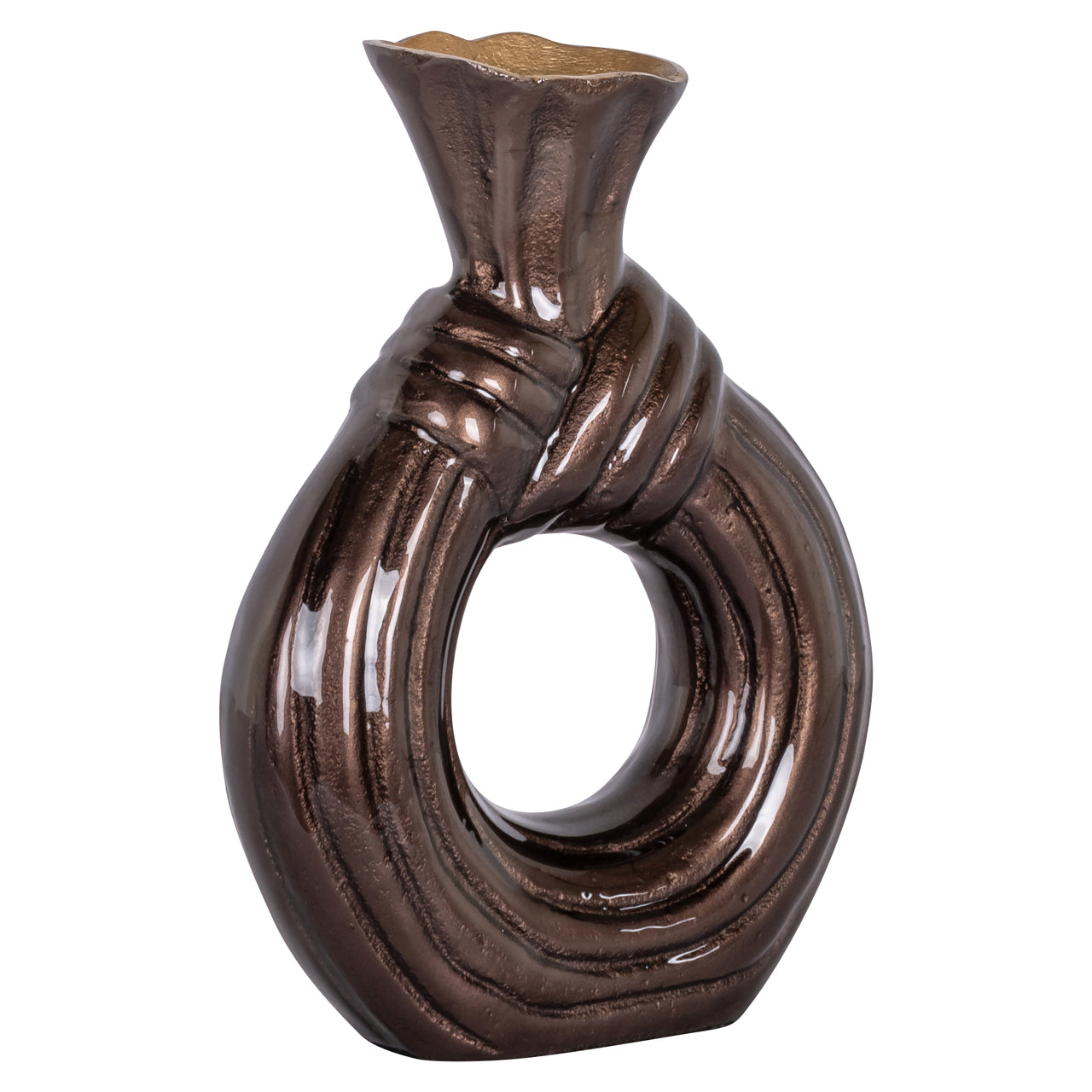 Richmond Interiors Vase Suen dark brown small