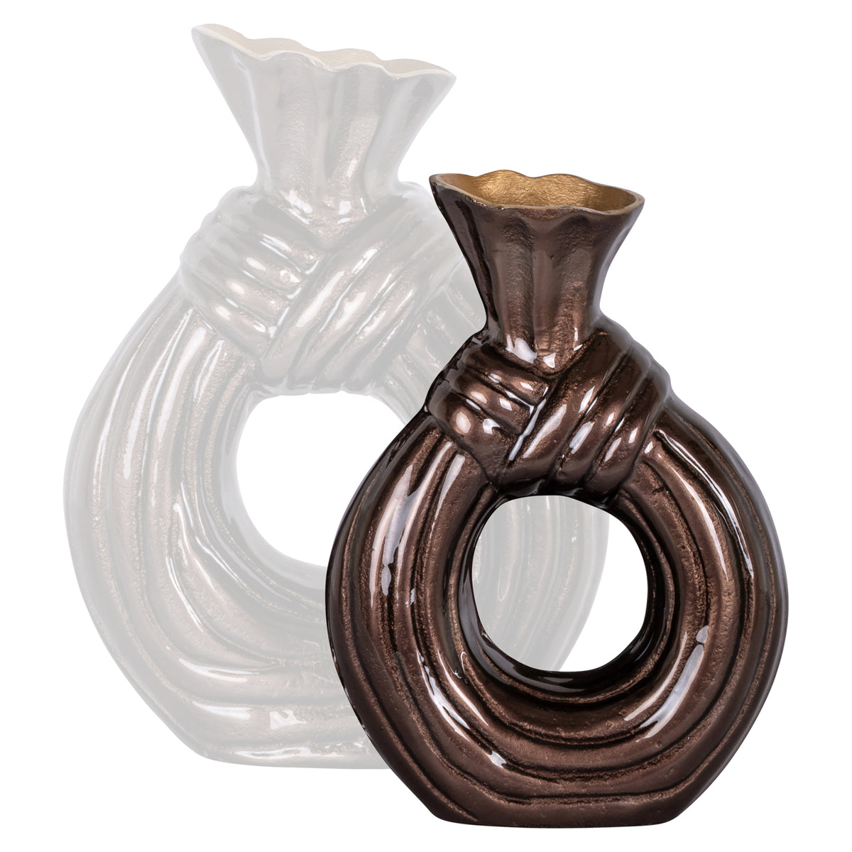 Richmond Interiors Vase Suen dark brown small Richmond Interiors