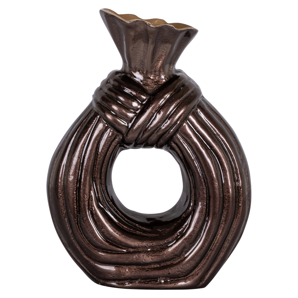 Richmond Interiors Vase Suen dark brown large Richmond Interiors