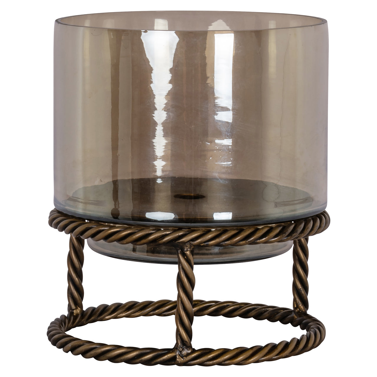 Richmond Interiors Windlicht Ropia brass antique small Windlicht Richmond Interiors