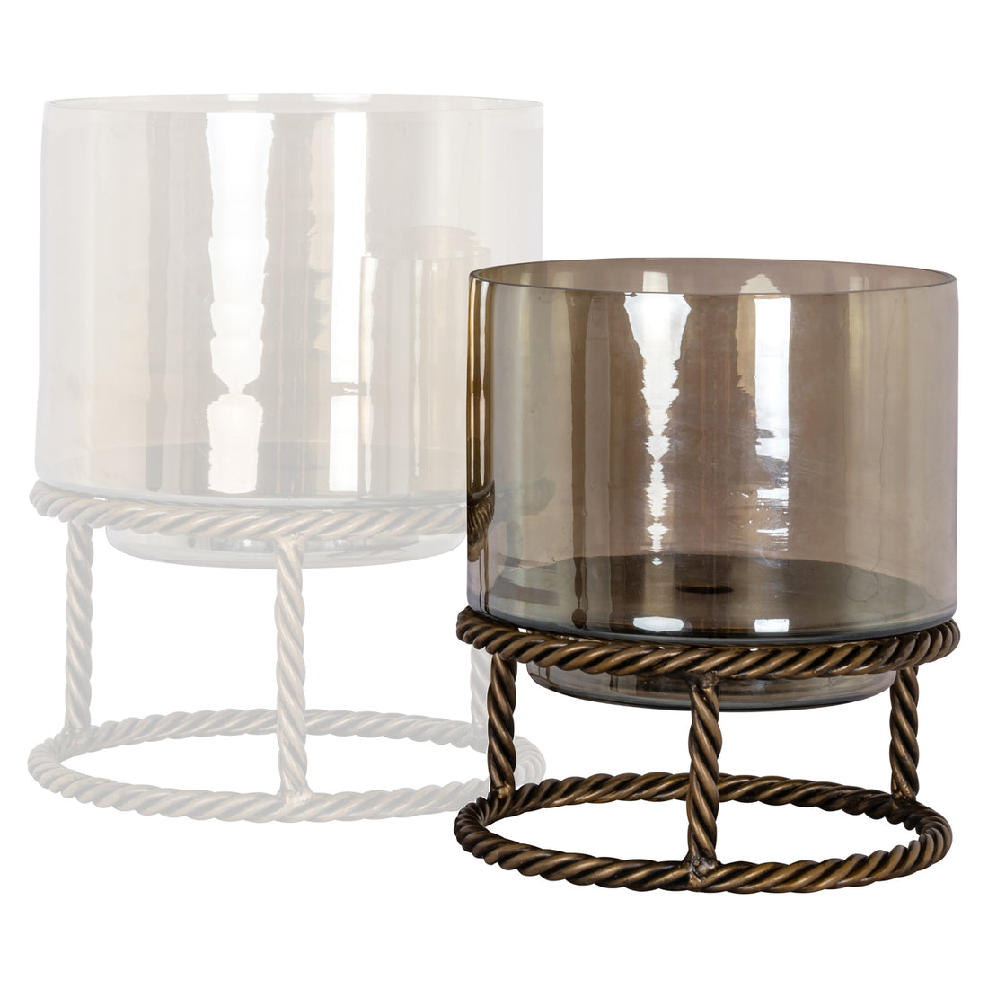 Richmond Interiors Windlicht Ropia brass antique small Windlicht Richmond Interiors