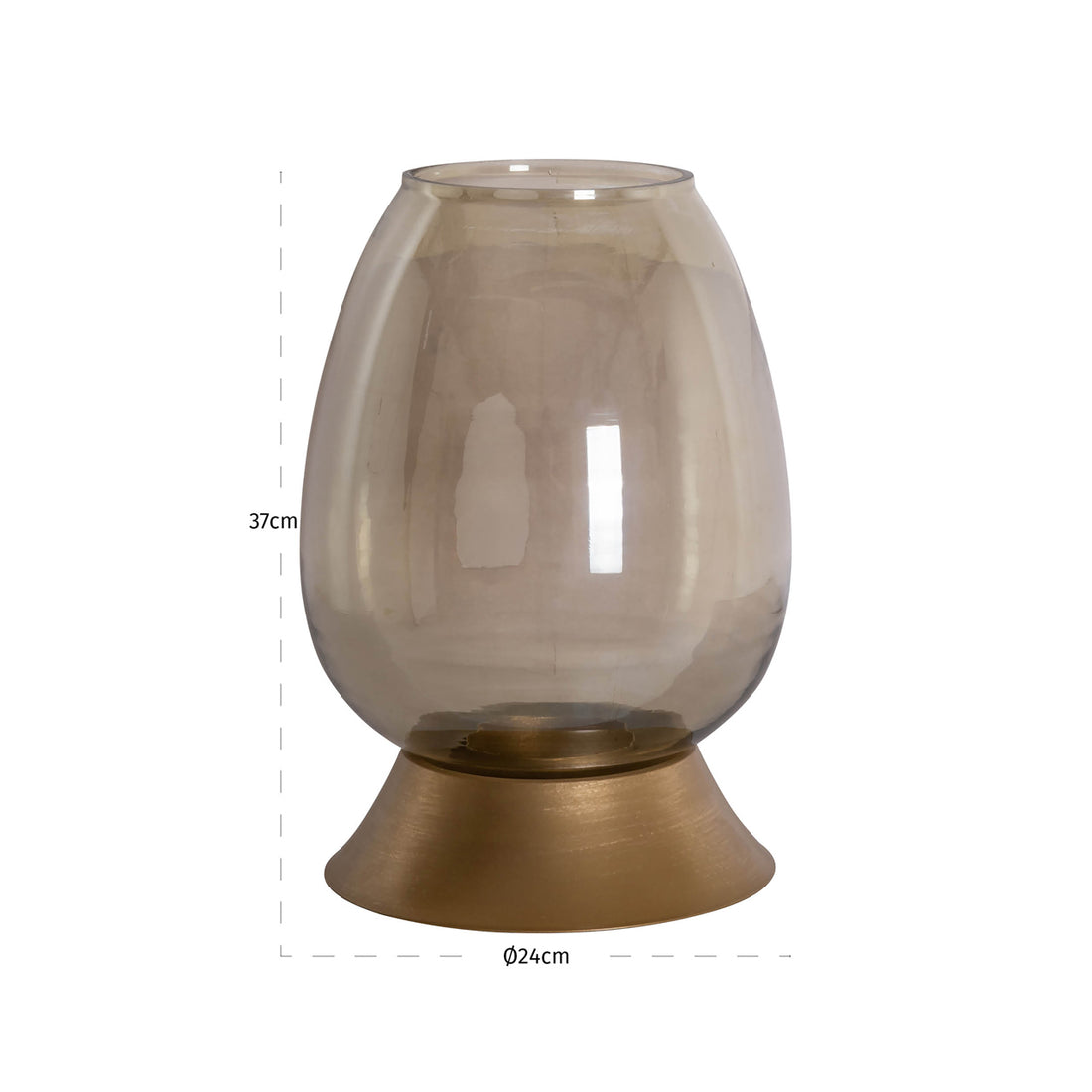 Richmond Interiors Windlicht Aubine gold small Windlicht Richmond Interiors
