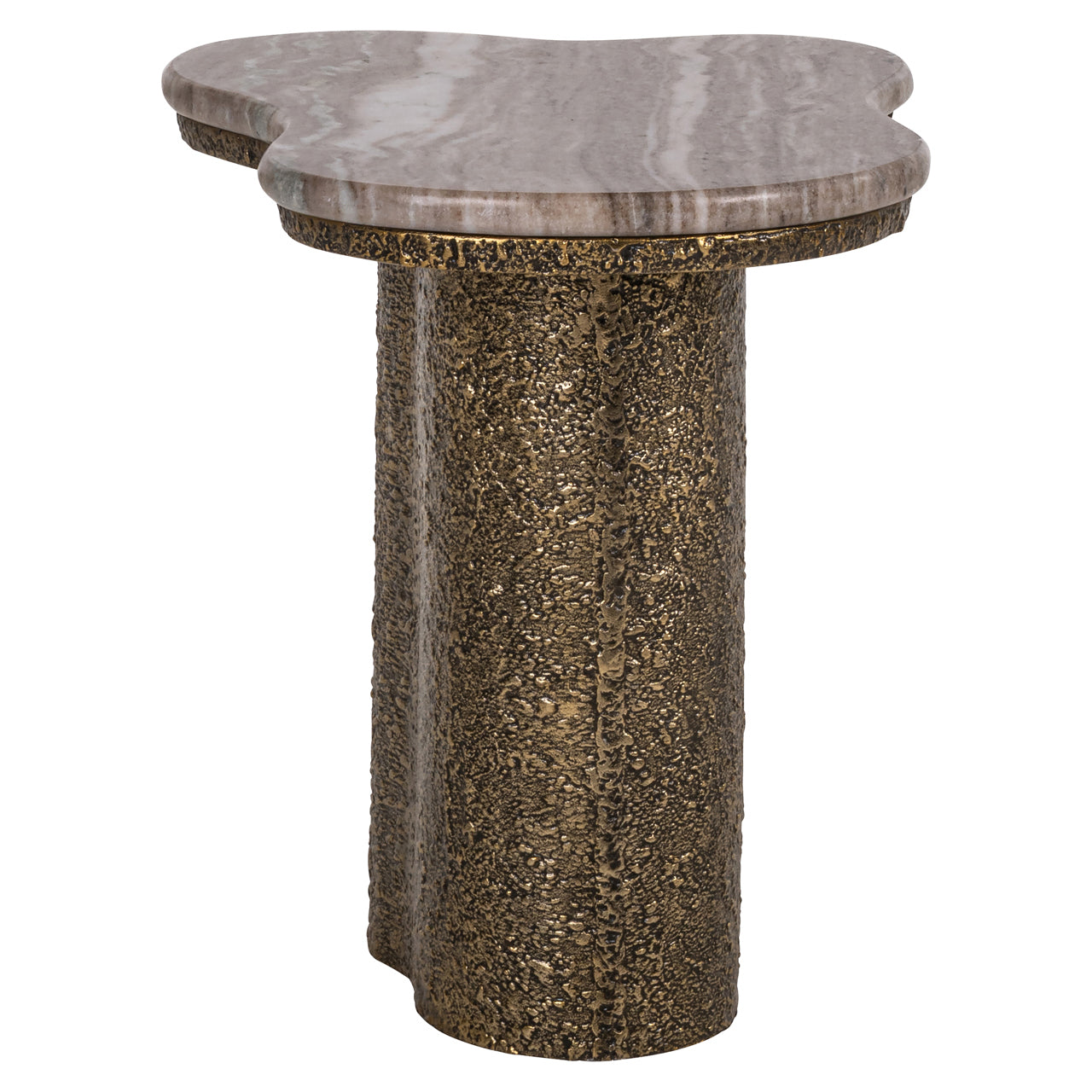 Richmond Interiors Beistelltisch Abandos brass antique Beistelltisch Richmond Interiors