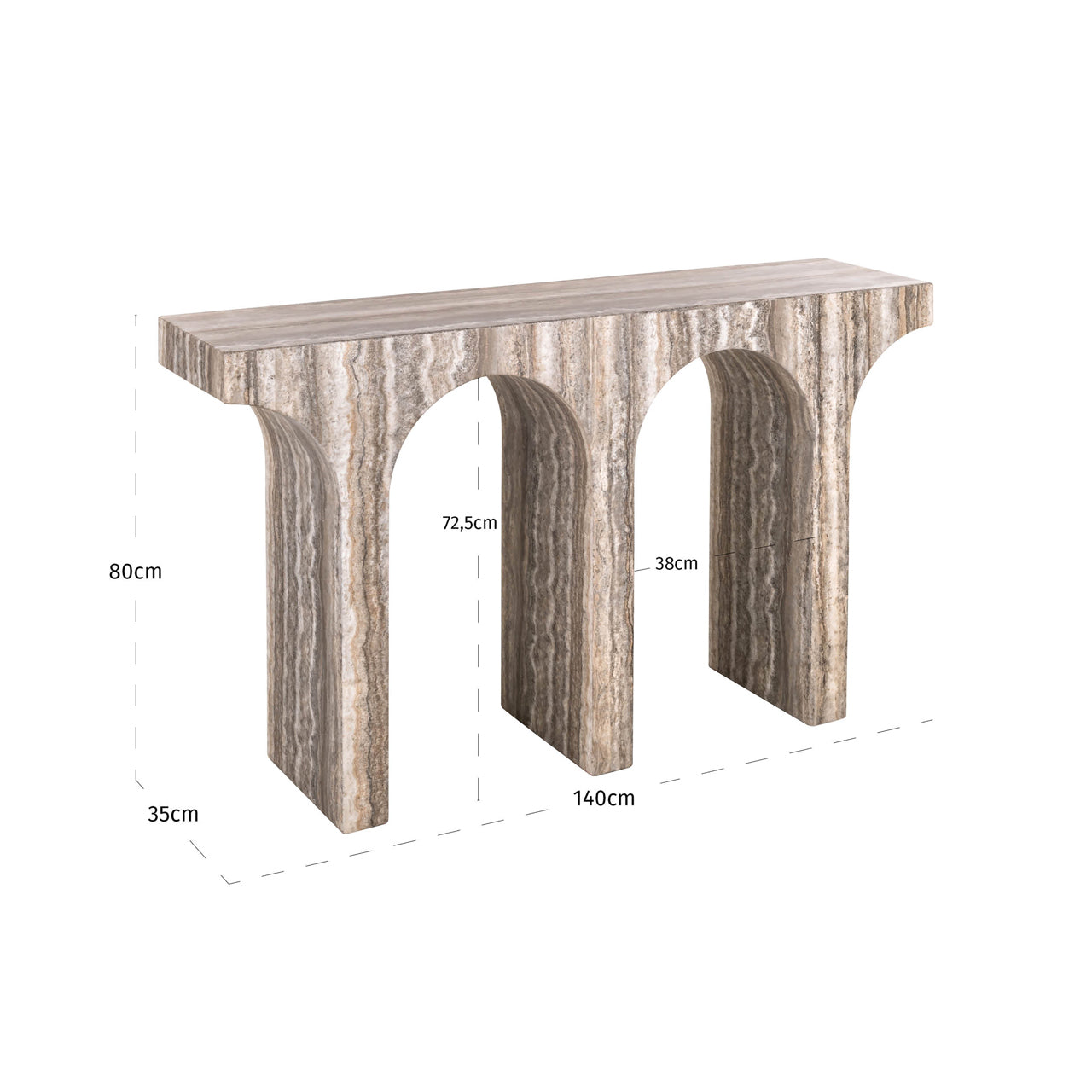 Richmond Interiors Konsole Dulce grey Konsole Richmond Interiors
