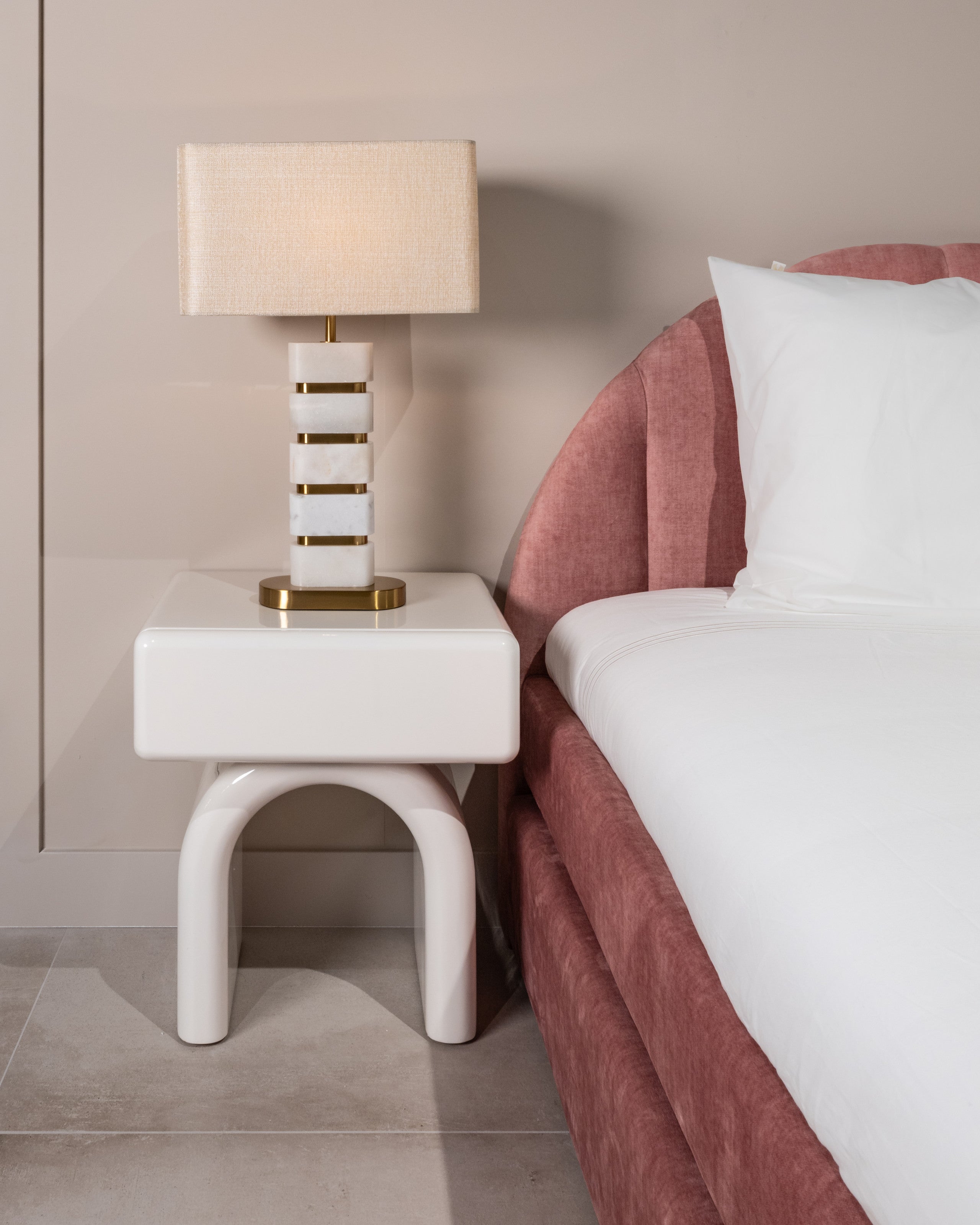 Richmond Interiors Nachttisch Bennet coconut milk 1-drawer Nachttisch Richmond Interiors