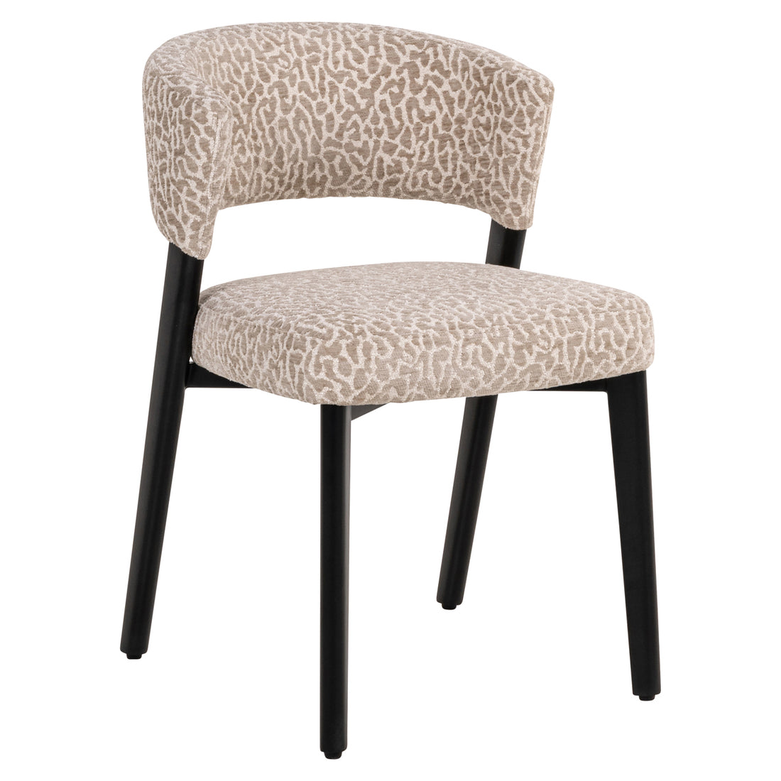 Richmond Interiors Esszimmerstuhl Zeno beige leopard Esszimmerstuhl Richmond Interiors