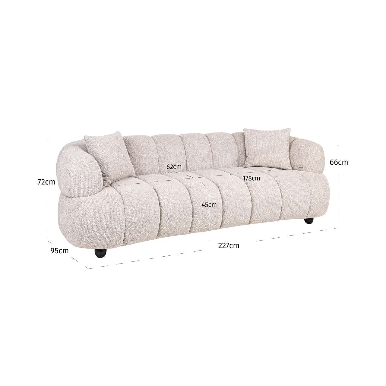 Richmond Interiors Sofa Amelia natural fancy Sofa Richmond Interiors