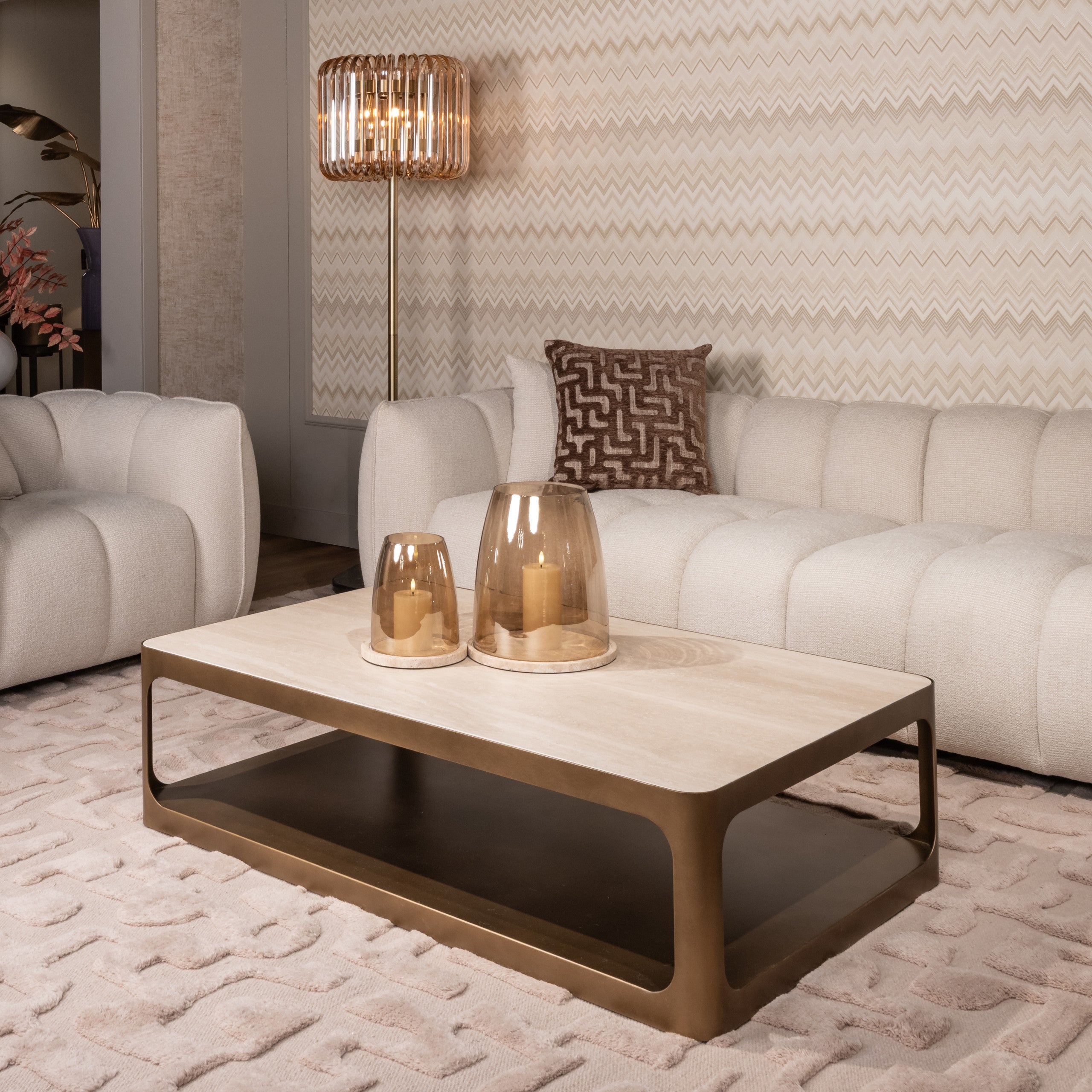 Richmond Interiors Kissen Ivy brown labyrinth