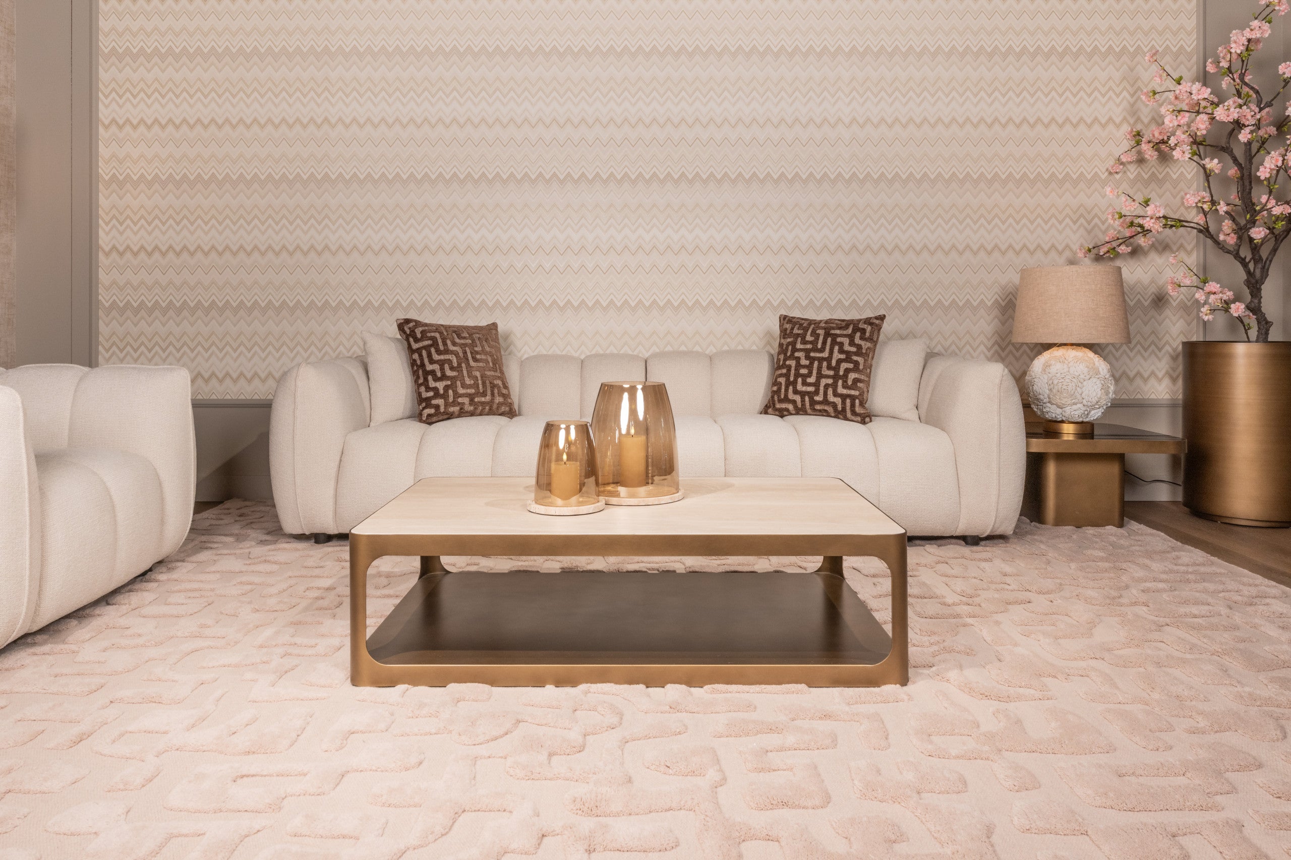 Richmond Interiors Kissen Ivy brown labyrinth