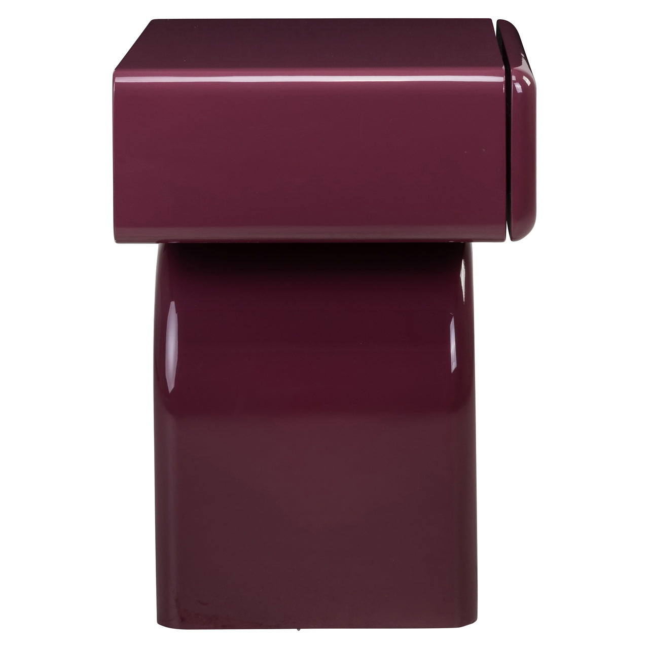 Richmond Interiors Nachttisch Bennet burgundy 1-drawer Nachttisch Richmond Interiors