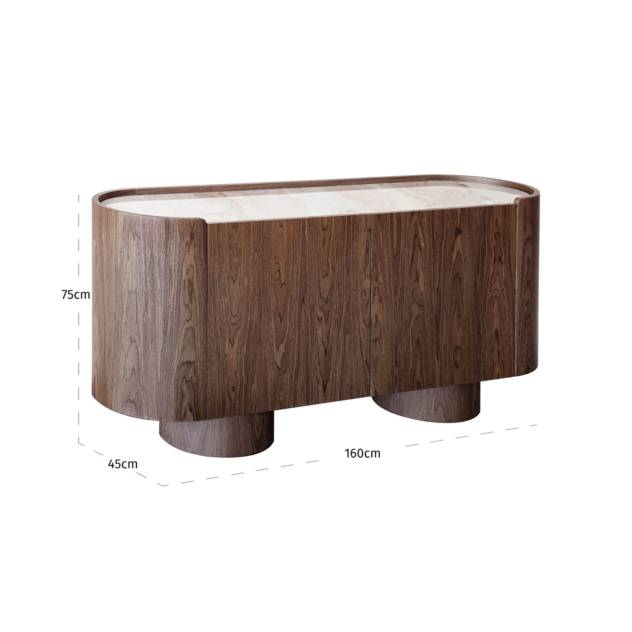 Richmond Interiors Sideboard Callahan brown 2-doors Sideboard Richmond Interiors
