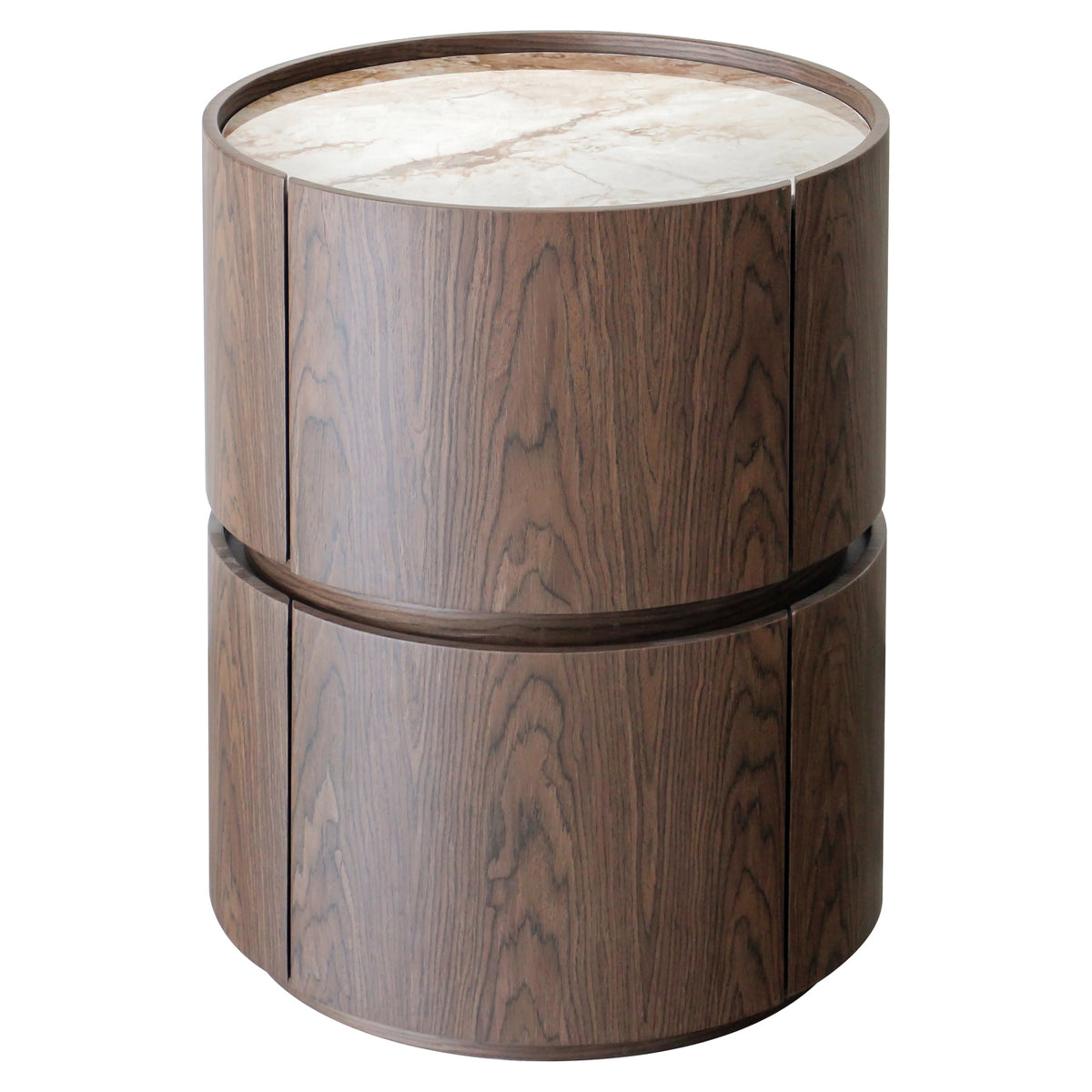 Richmond Interiors Nachttisch Ellery brown 2-drawers Richmond Interiors