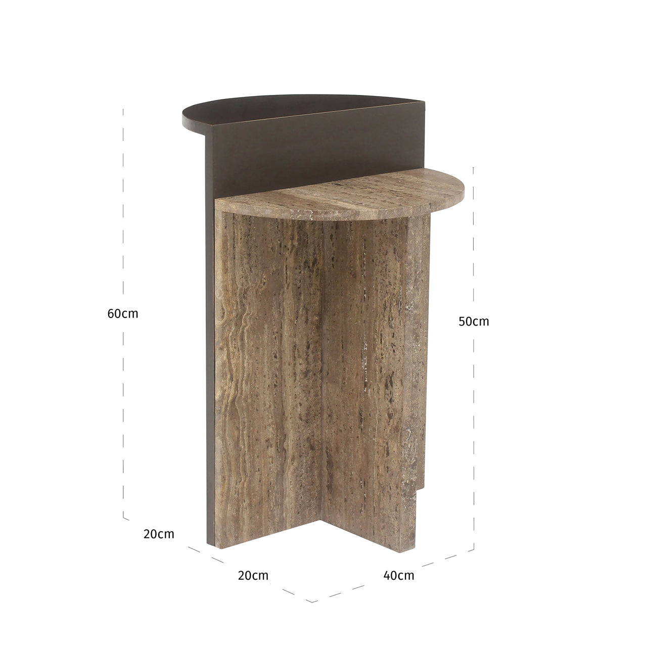Richmond Interiors Beistelltisch Russo ash brown Beistelltisch Richmond Interiors