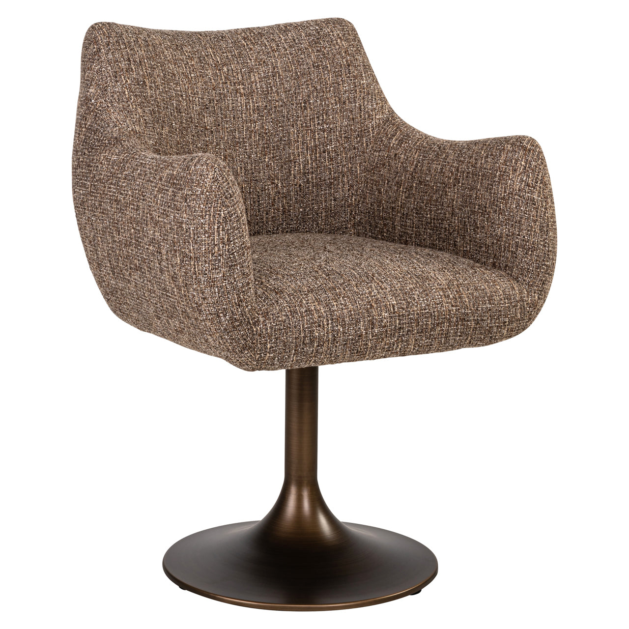 Richmond Interiors Esszimmerstuhl Aldo brown tweed swivel Esszimmerstuhl Richmond Interiors