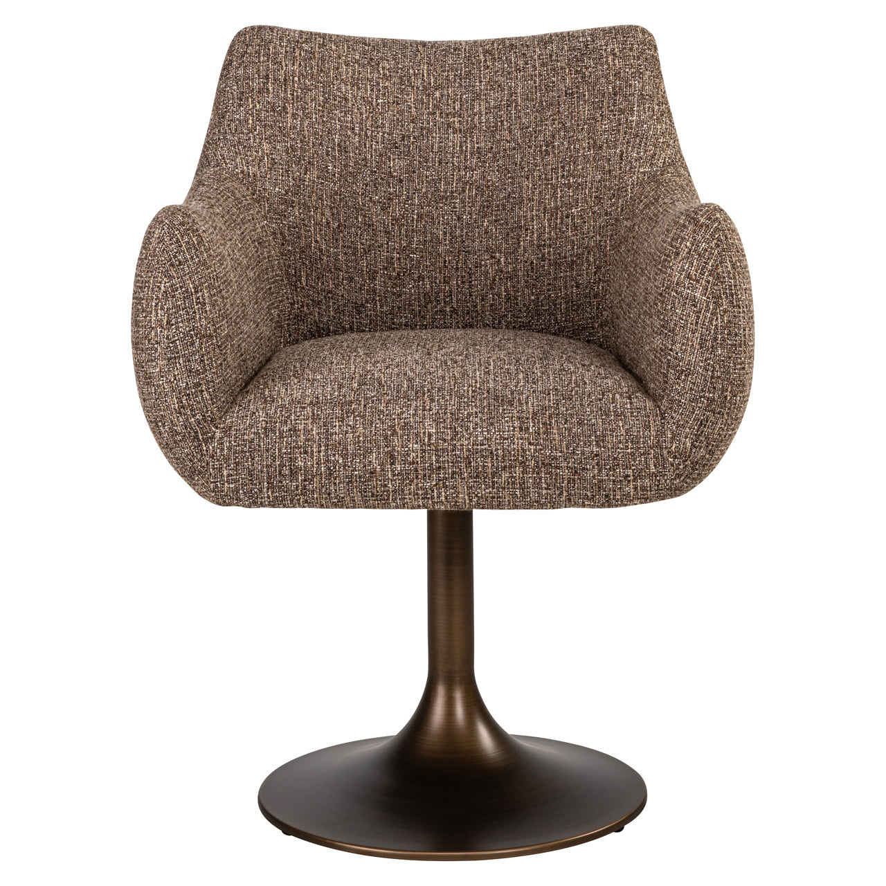 Richmond Interiors Esszimmerstuhl Aldo brown tweed swivel Esszimmerstuhl Richmond Interiors