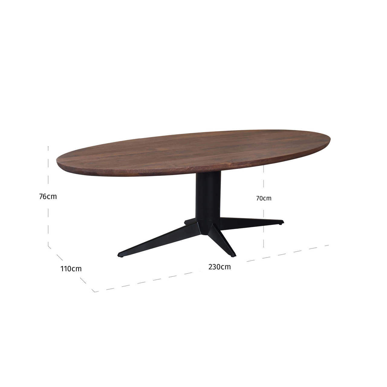 Richmond Interiors Esstisch Stafford spicebrown oval 230 Esstisch Richmond Interiors