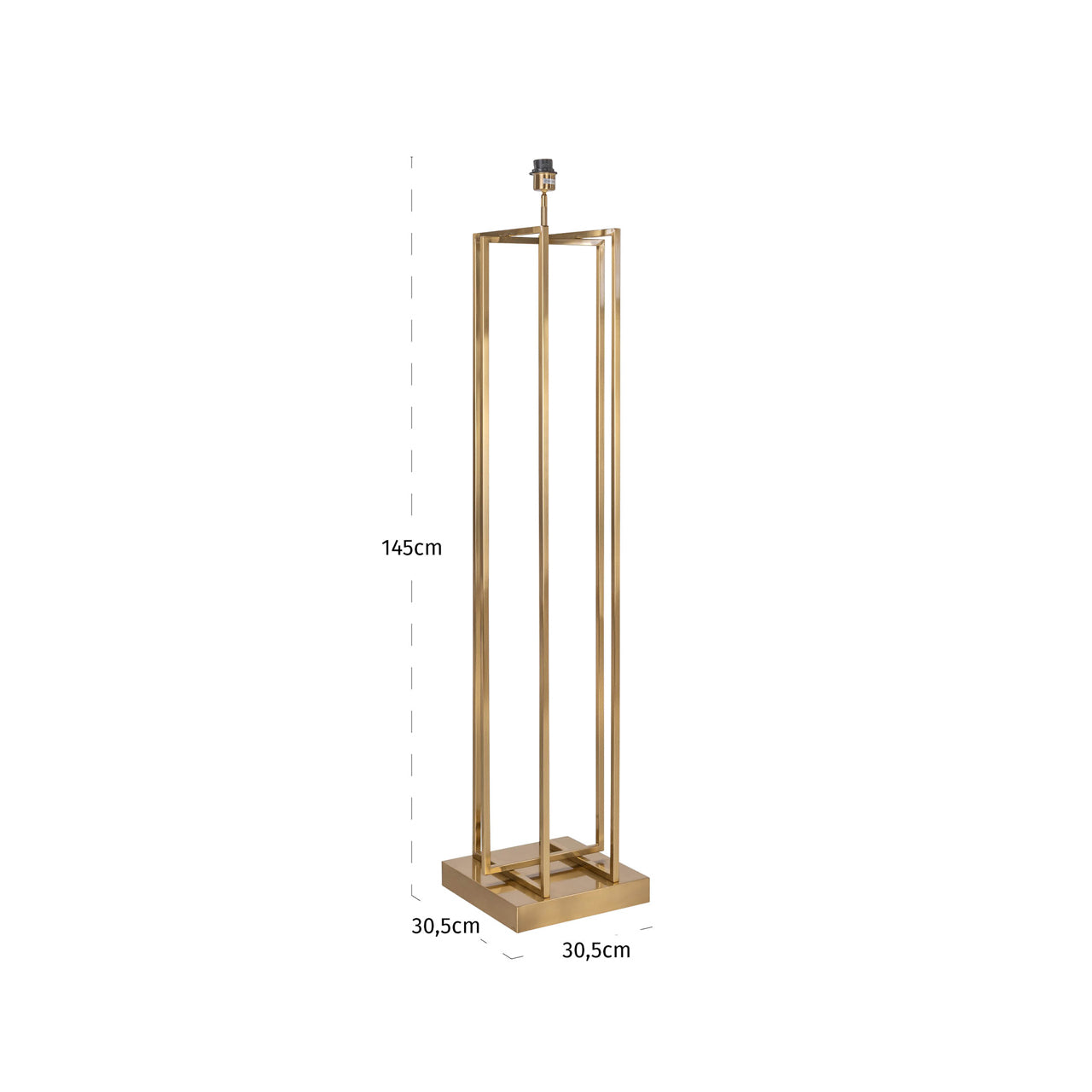 Richmond Interiors Stehlampe Jalinia brass antique Stehlampe Richmond Interiors