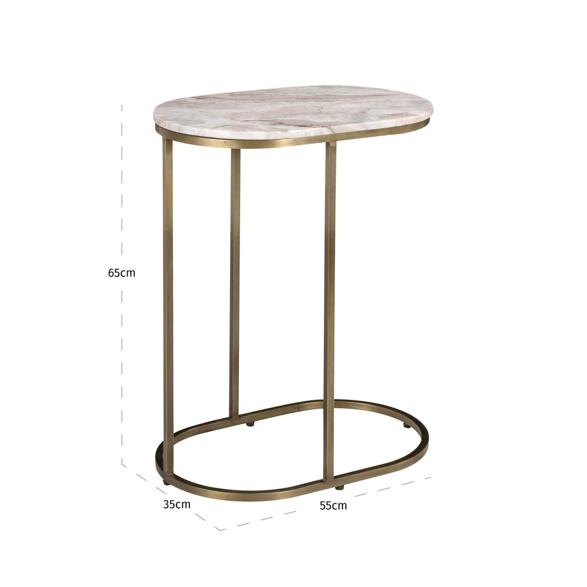 Richmond Interiors Sofabeistelltisch Bottega Blush beige Richmond Interiors