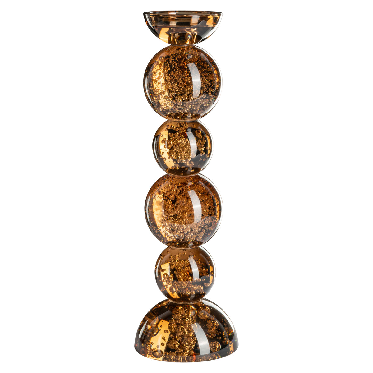 Richmond Interiors Kerzenhalter Jolita brown large Richmond Interiors