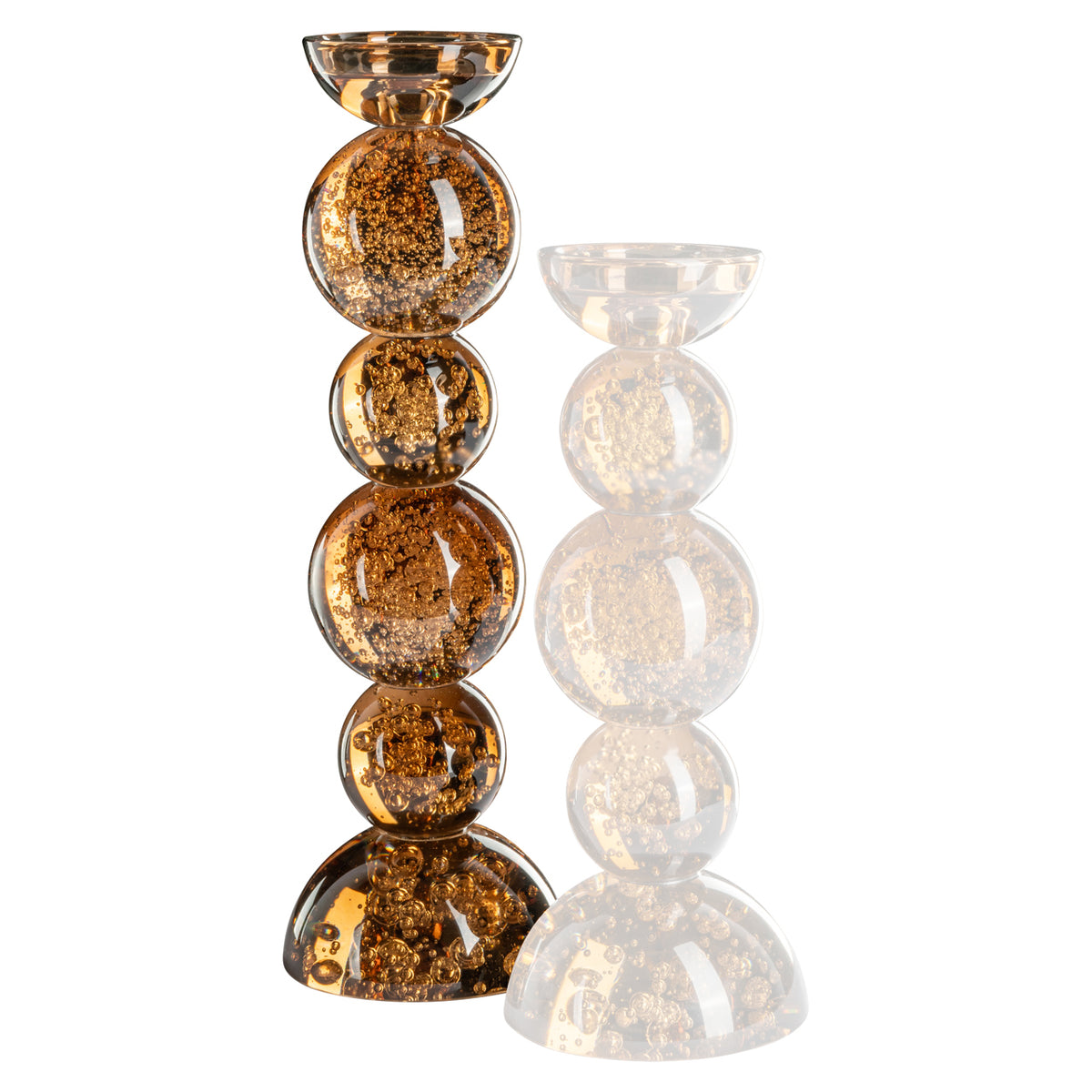 Richmond Interiors Kerzenhalter Jolita brown large Richmond Interiors