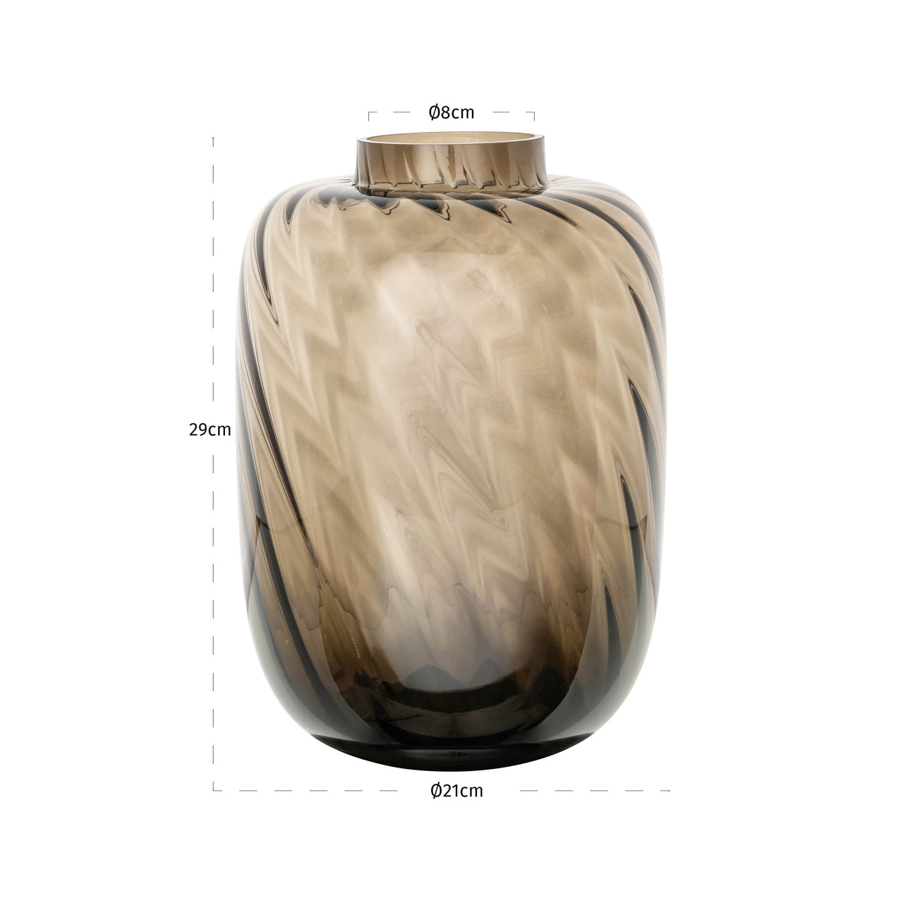 Richmond Interiors Vase Elora brown small Vase Richmond Interiors