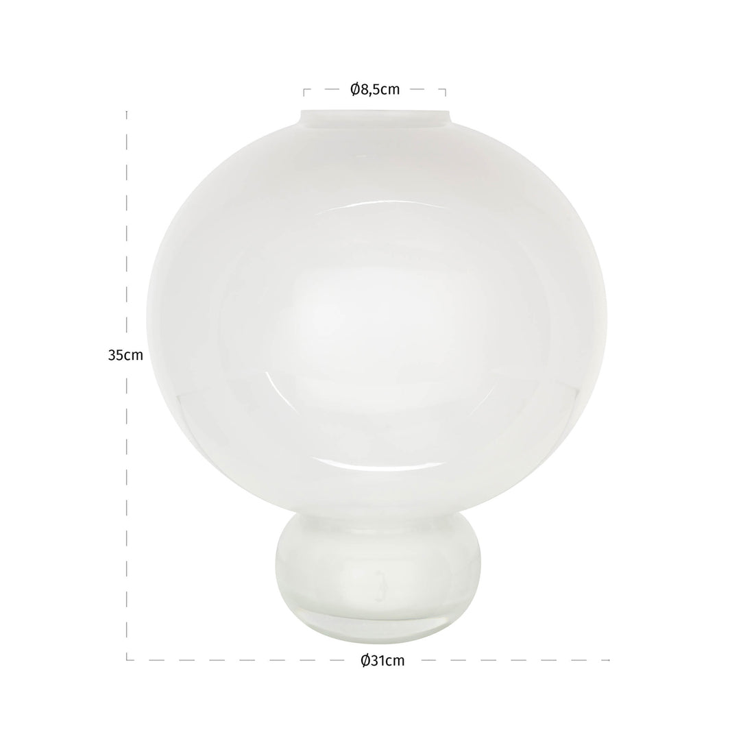 Richmond Interiors Vase Mireva white