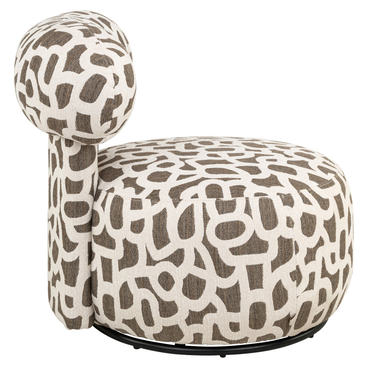 Richmond Interiors Lounge Stuhl Kaya weave brown swivel Richmond Interiors
