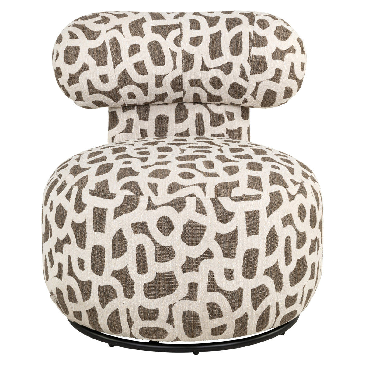 Richmond Interiors Lounge Stuhl Kaya weave brown swivel Richmond Interiors
