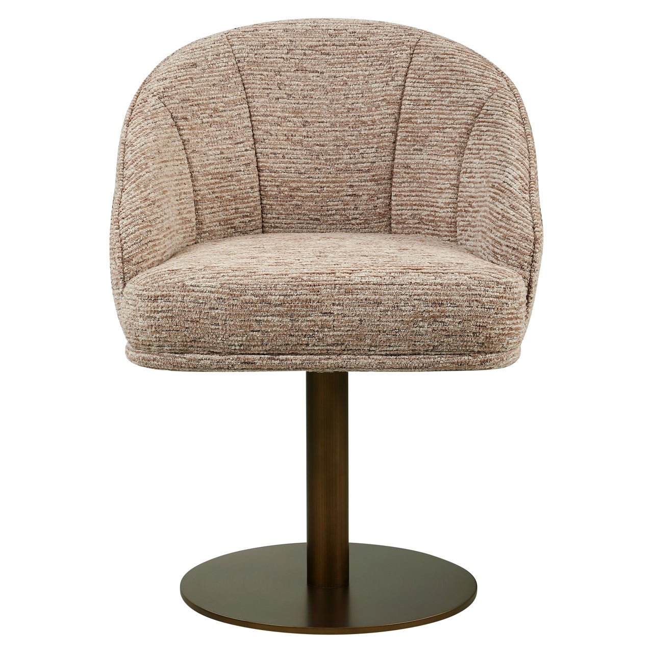 Richmond Interiors Esszimmerstuhl Beverly mocca linear swivel Esszimmerstuhl Richmond Interiors