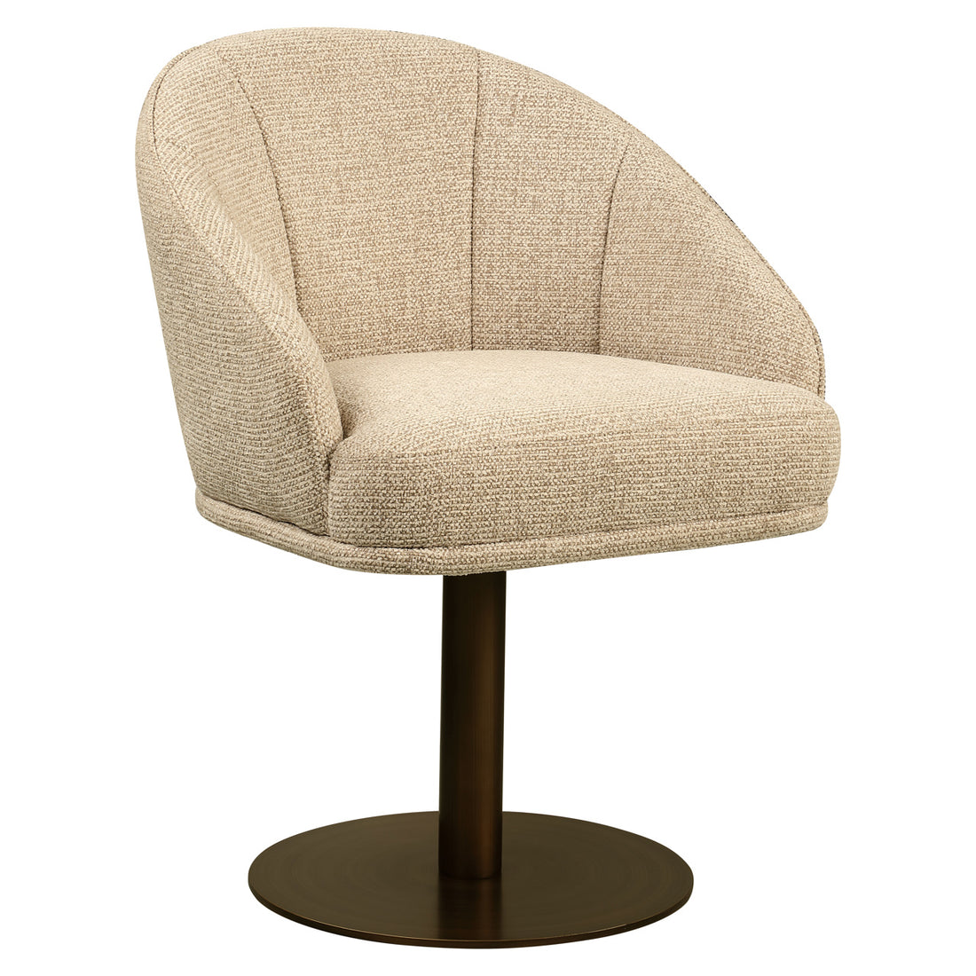 Richmond Interiors Esszimmerstuhl Beverly natural fancy swivel