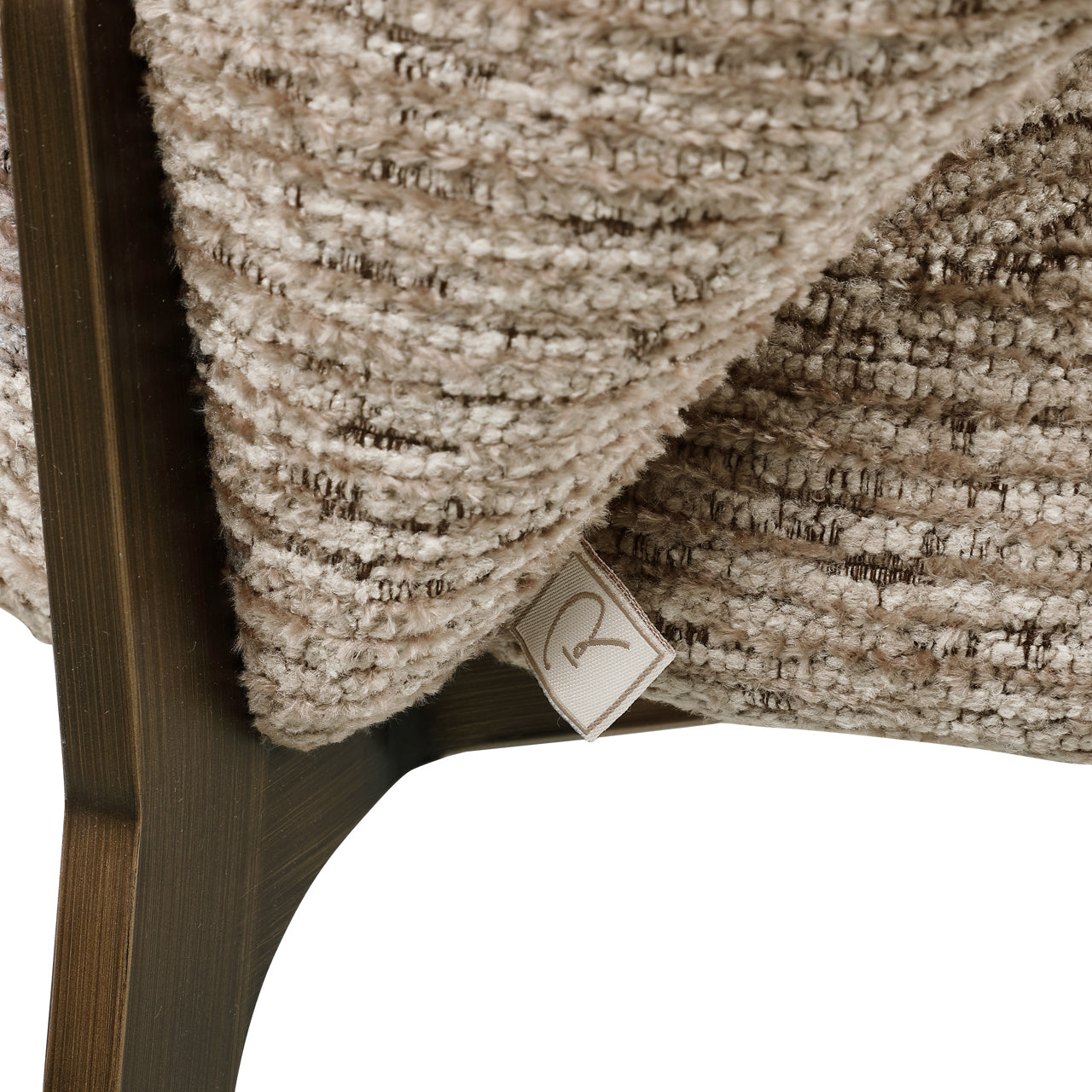 Richmond Interiors Esszimmerstuhl Kenzi mocca linear fire retardant Esszimmerstuhl Richmond Interiors