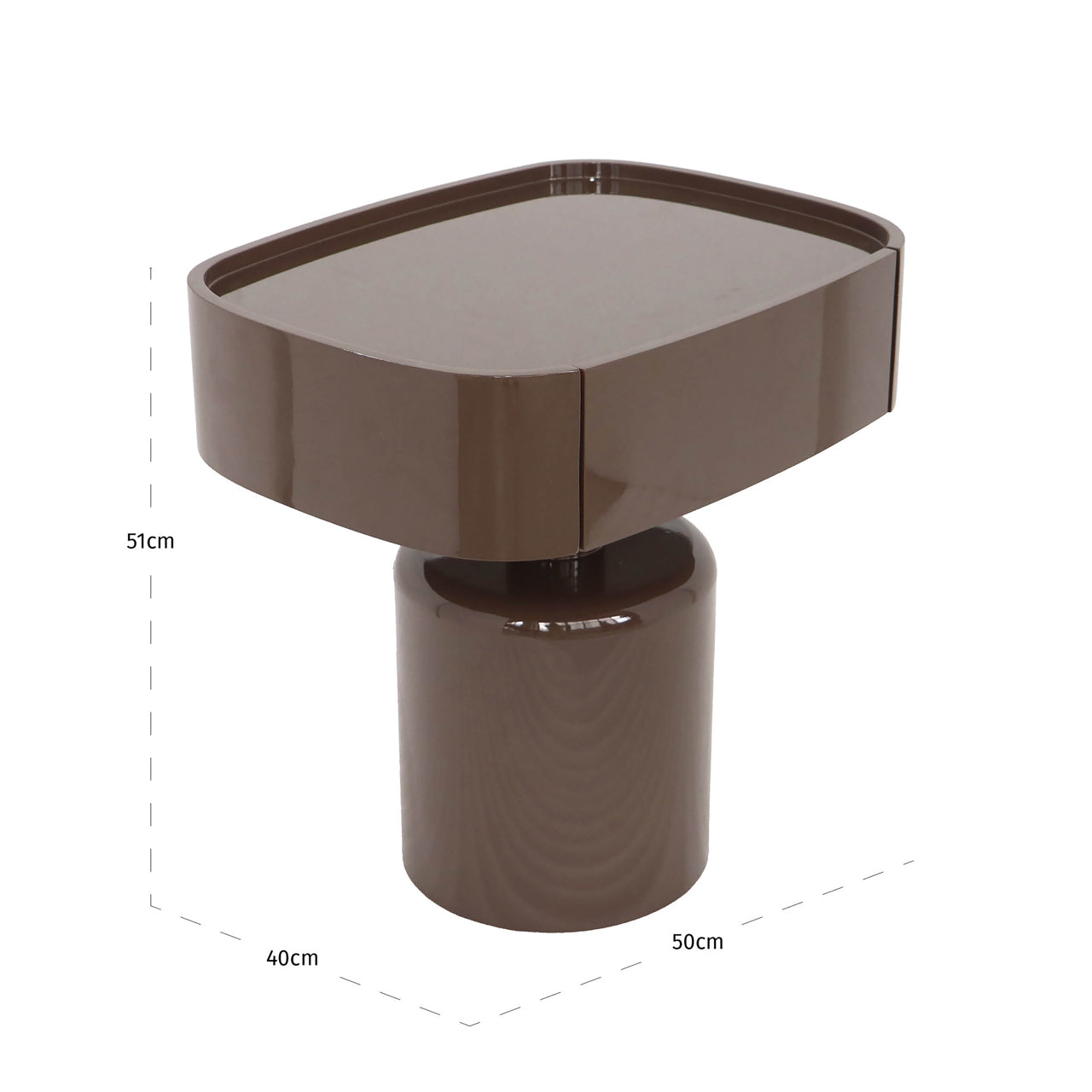 Richmond Interiors Nachttisch Romee Chestnut