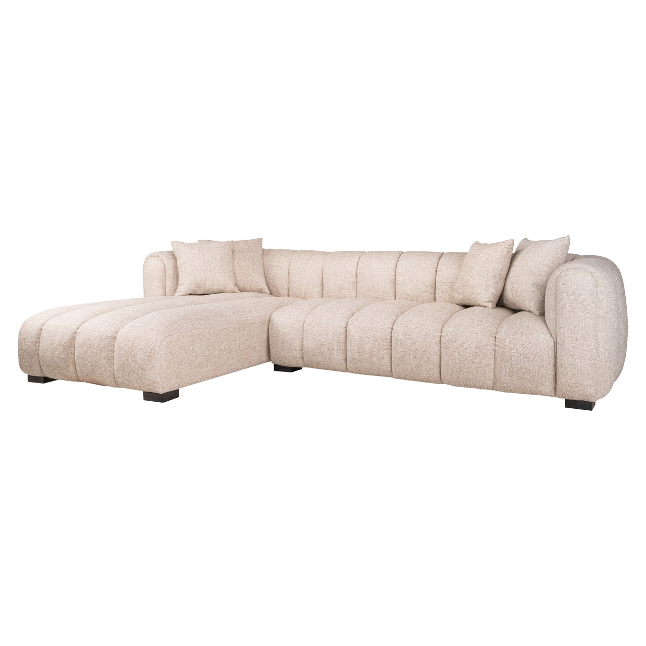 Richmond Interiors Sofa Novaro cream tweed lounge left fire retardant Sofa Richmond Interiors