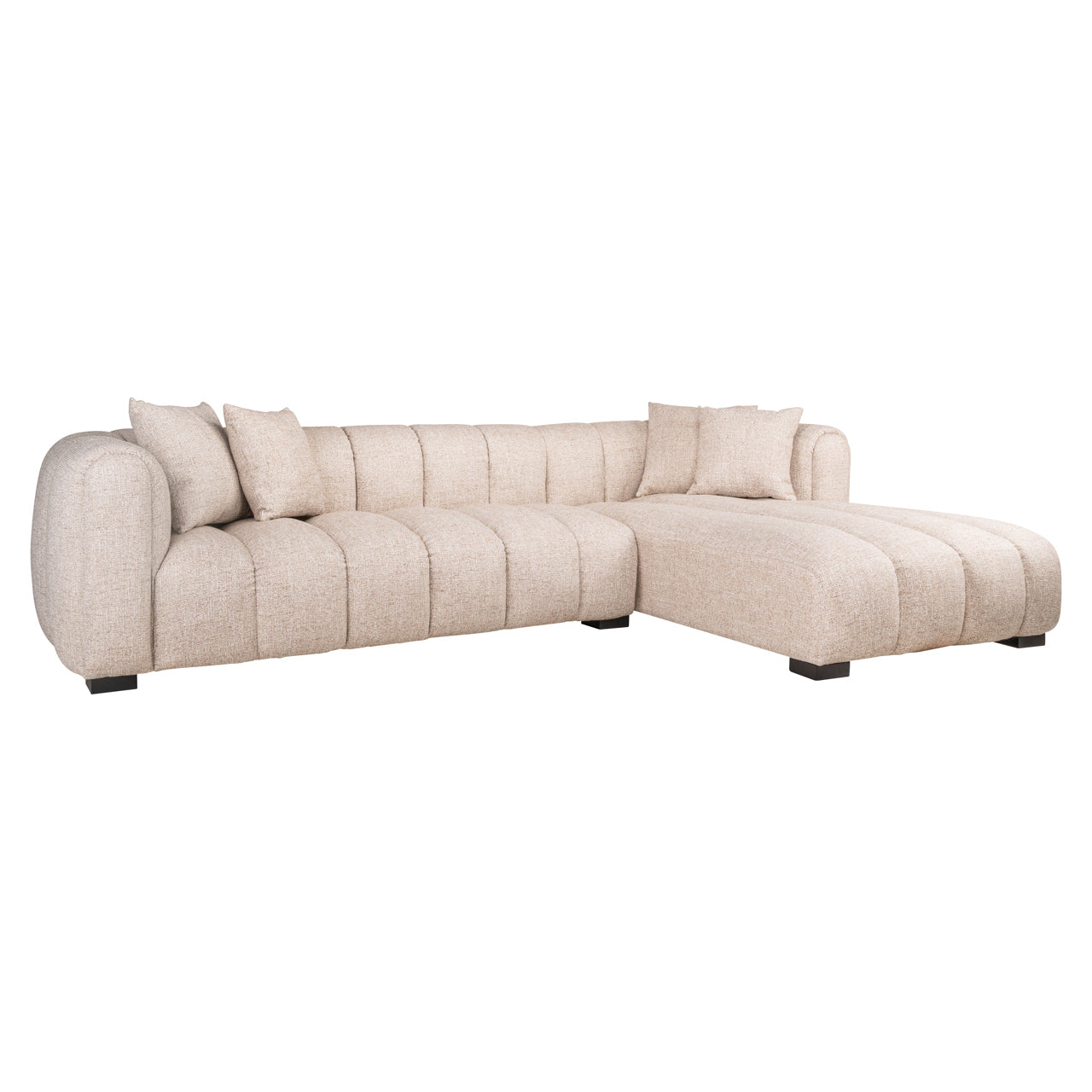 Richmond Interiors Sofa Novaro cream tweed lounge right fire retardant Sofa Richmond Interiors