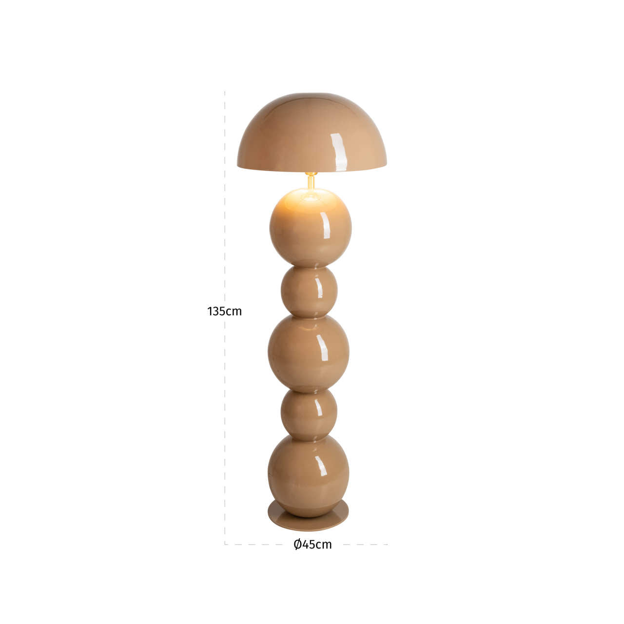 Richmond Interiors Stehlampe Hasden mocha mousse Stehlampe Richmond Interiors