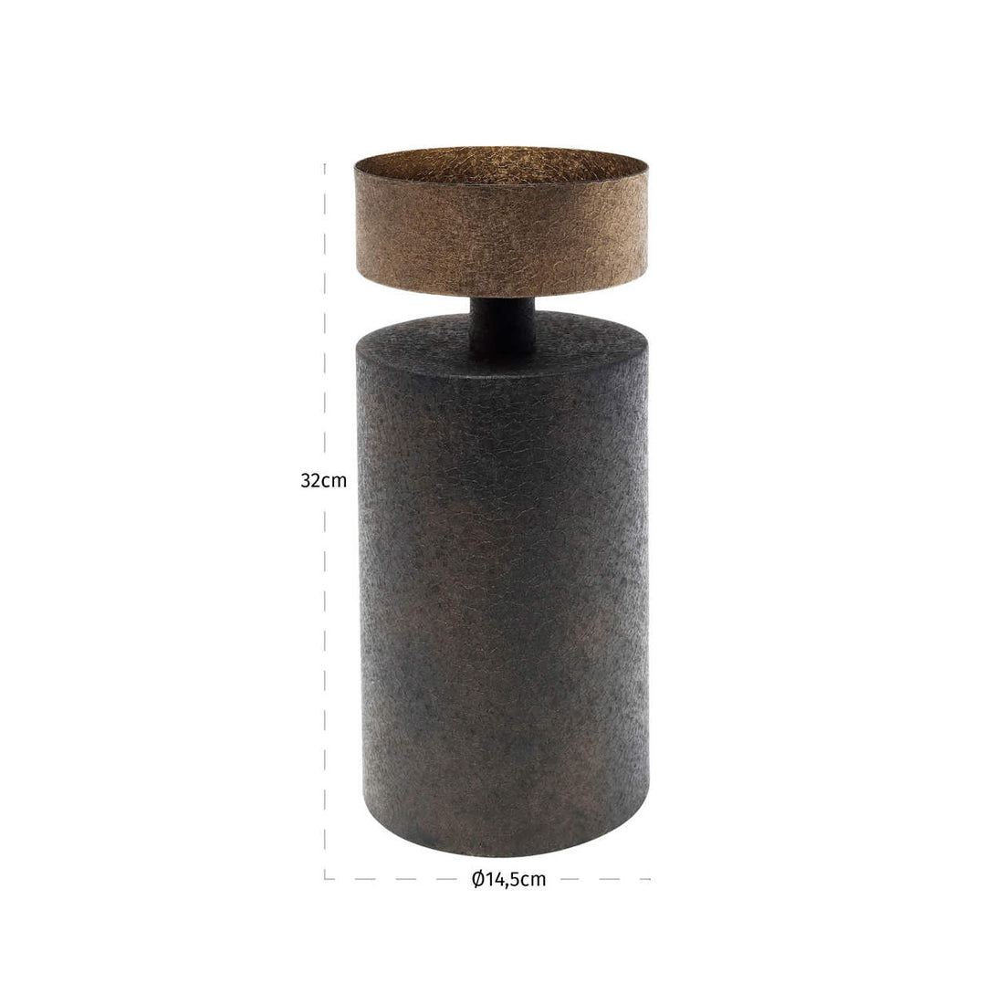 Richmond Interiors Kerzenhalter Harlow brass antique small Kerzenhalter Richmond Interiors